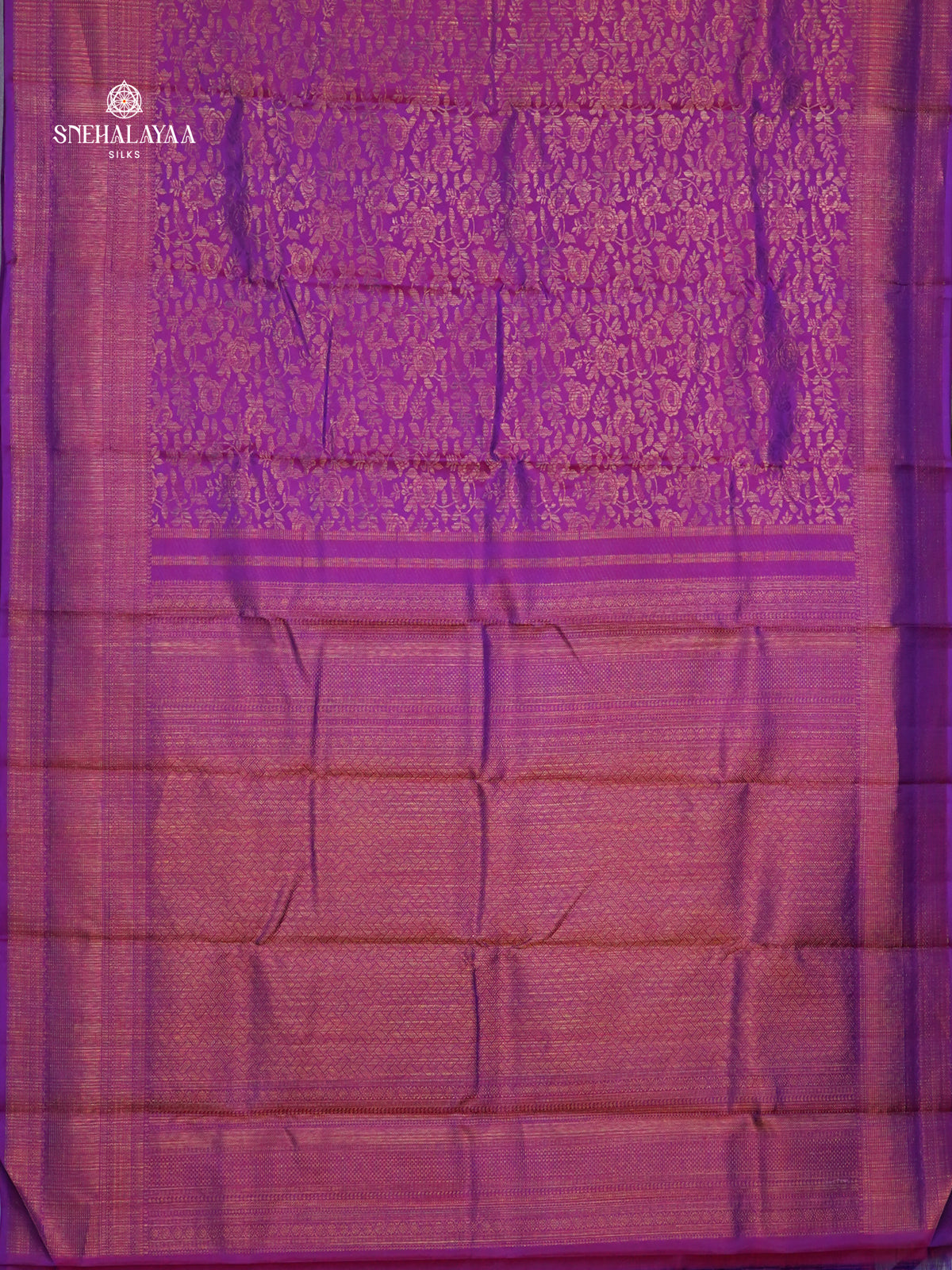 Purple Kanjivaram Silk Saree