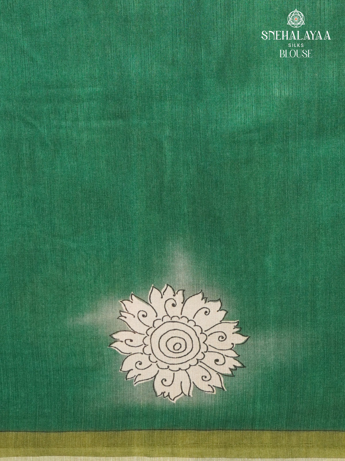 Olive Green Tussar Saree