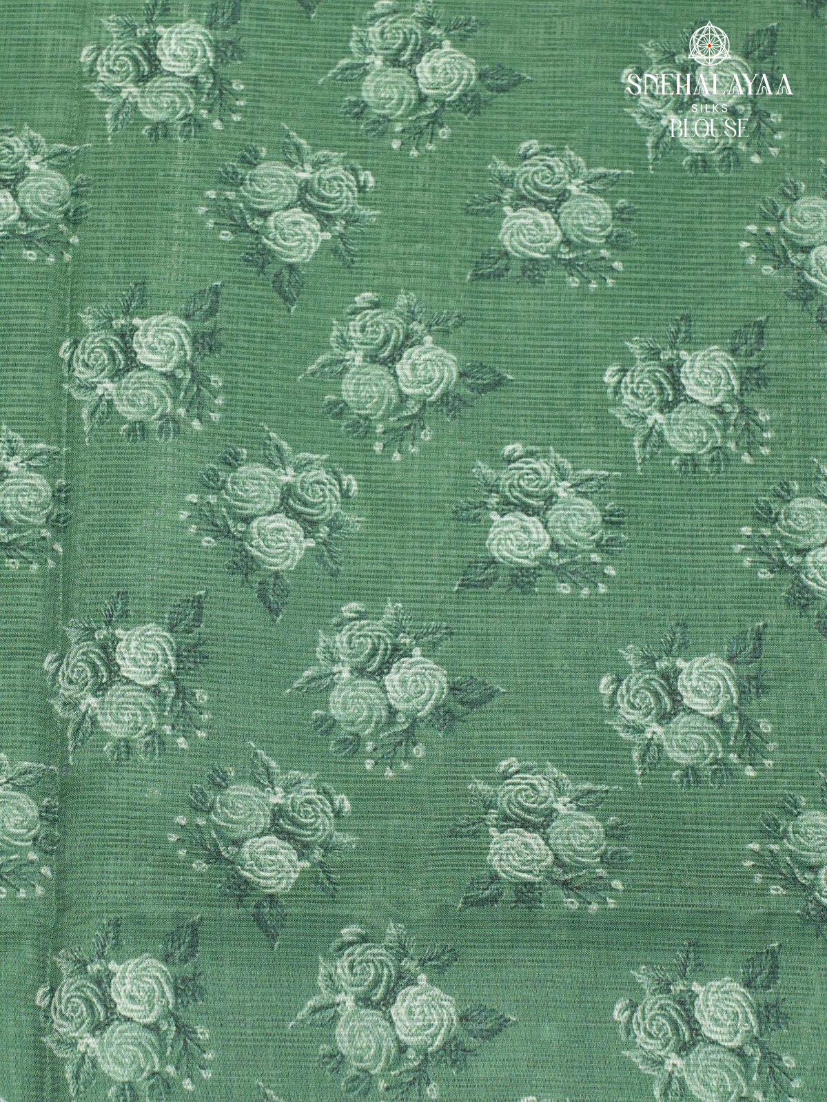 Pastel Green Kota Embroidery Saree