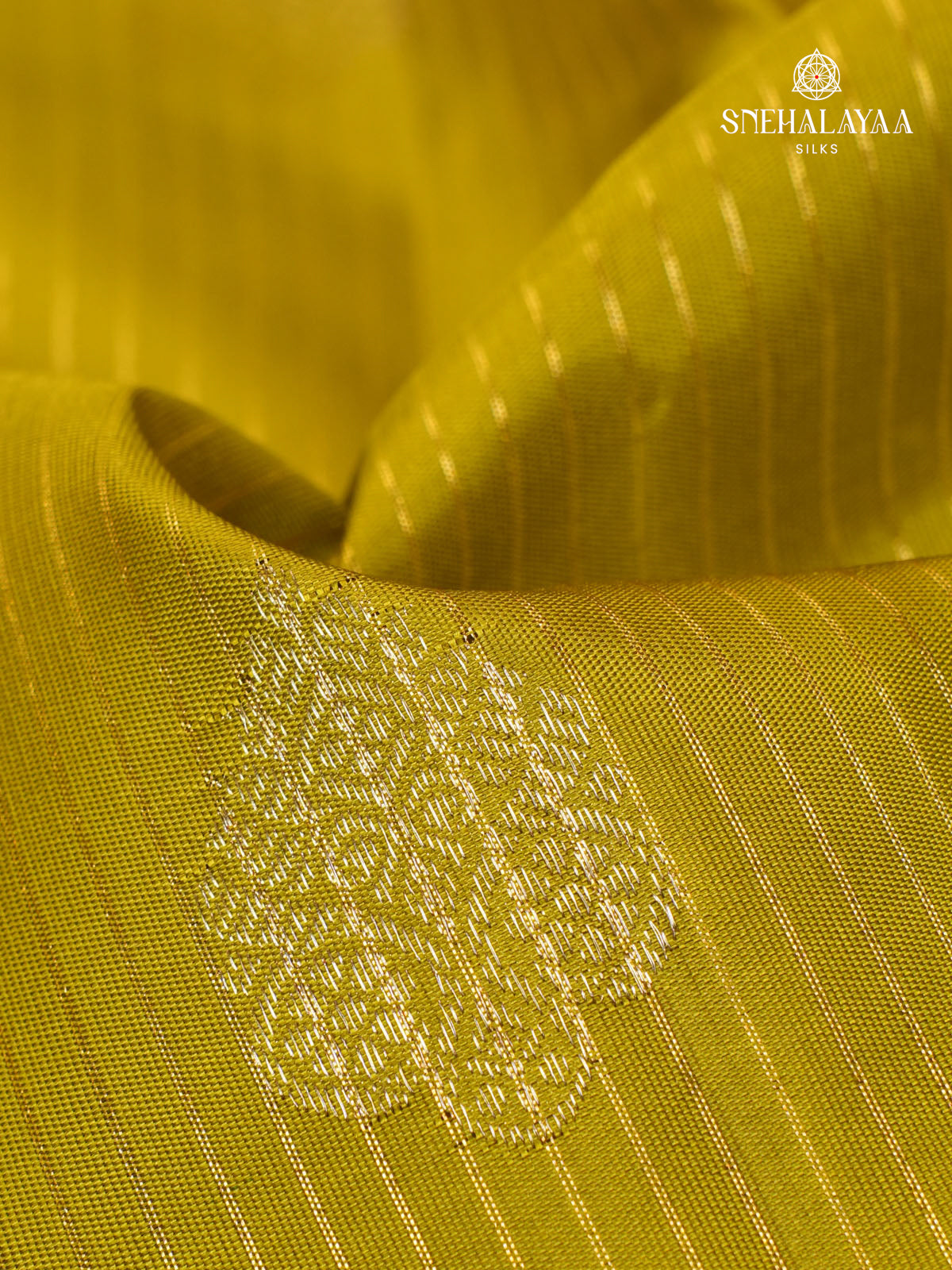 Mustard Yellow Kanjivaram Silk Saree