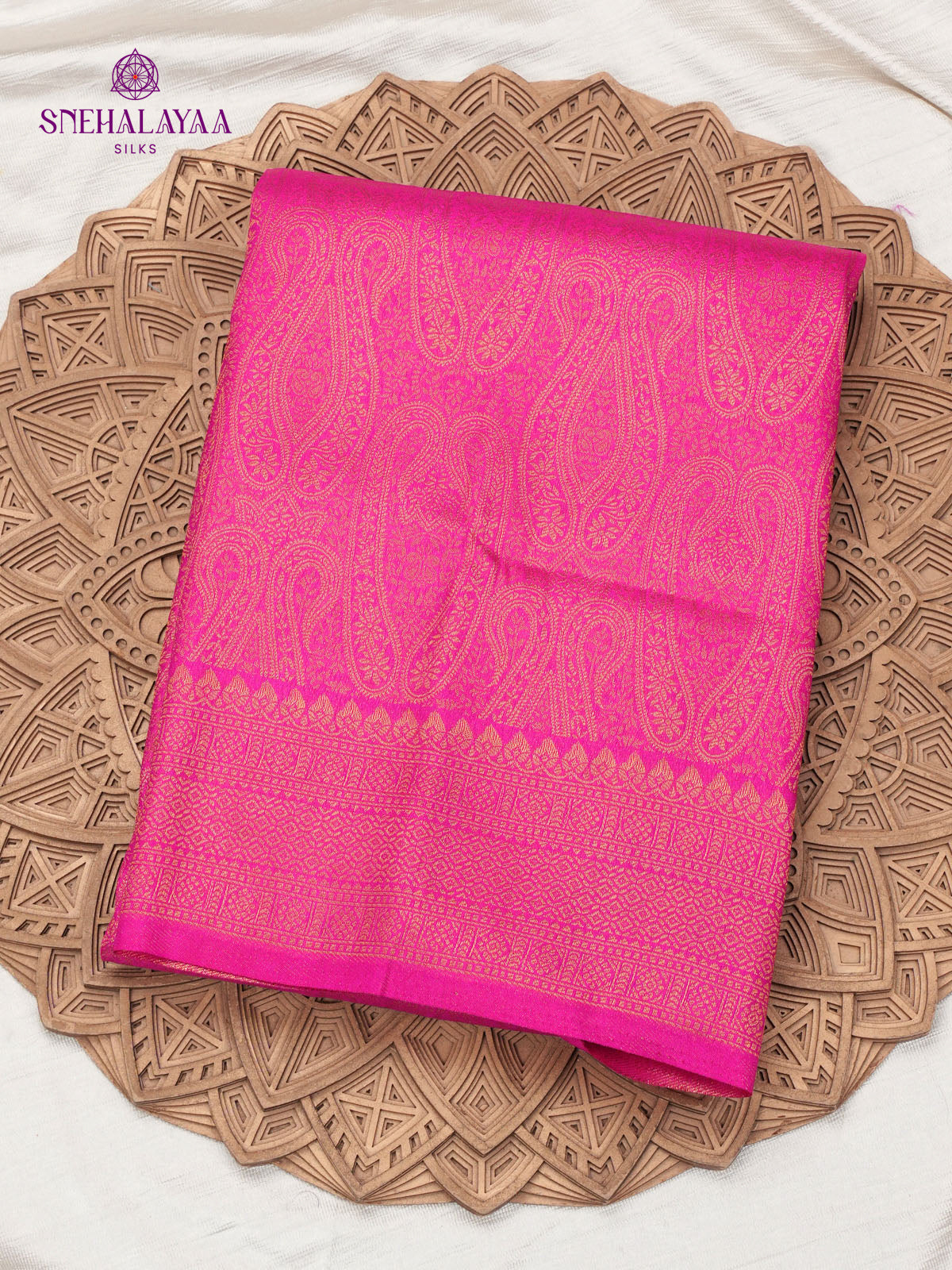 Rani Pink Soft Silk Saree