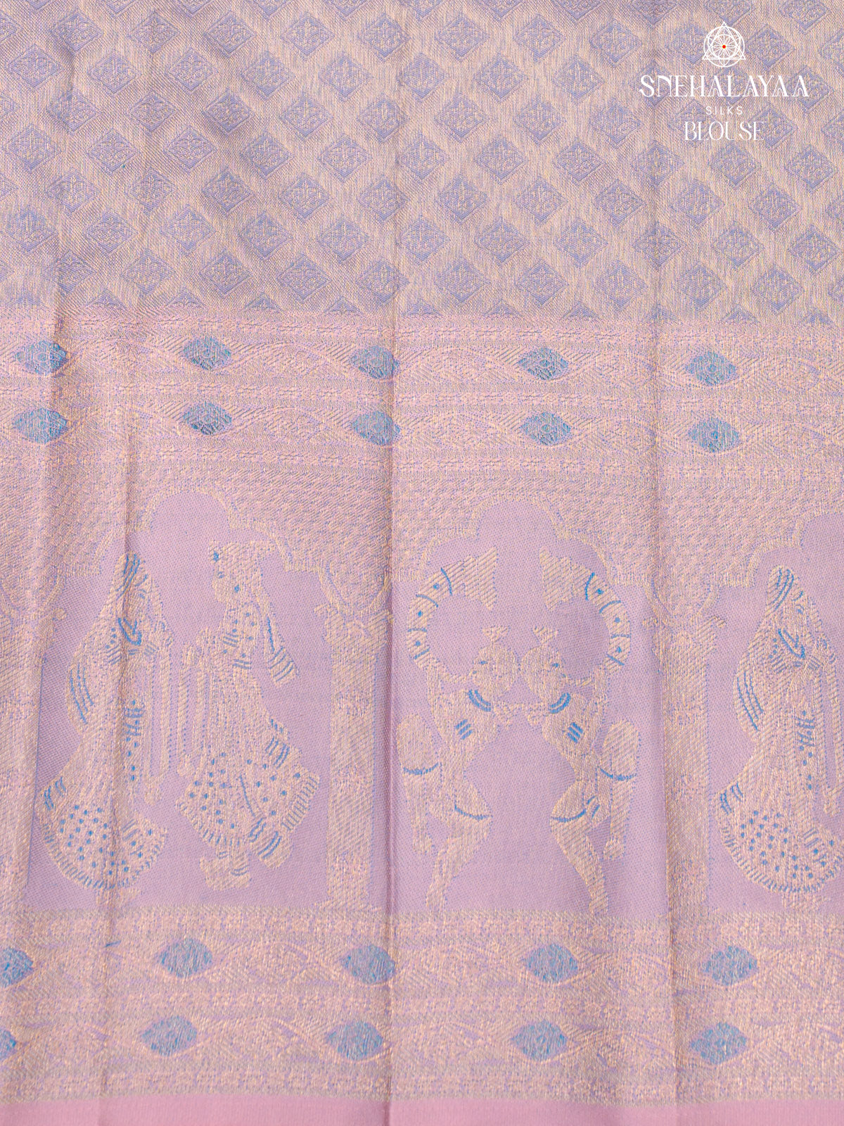 Blue Kanjivaram Silk Saree
