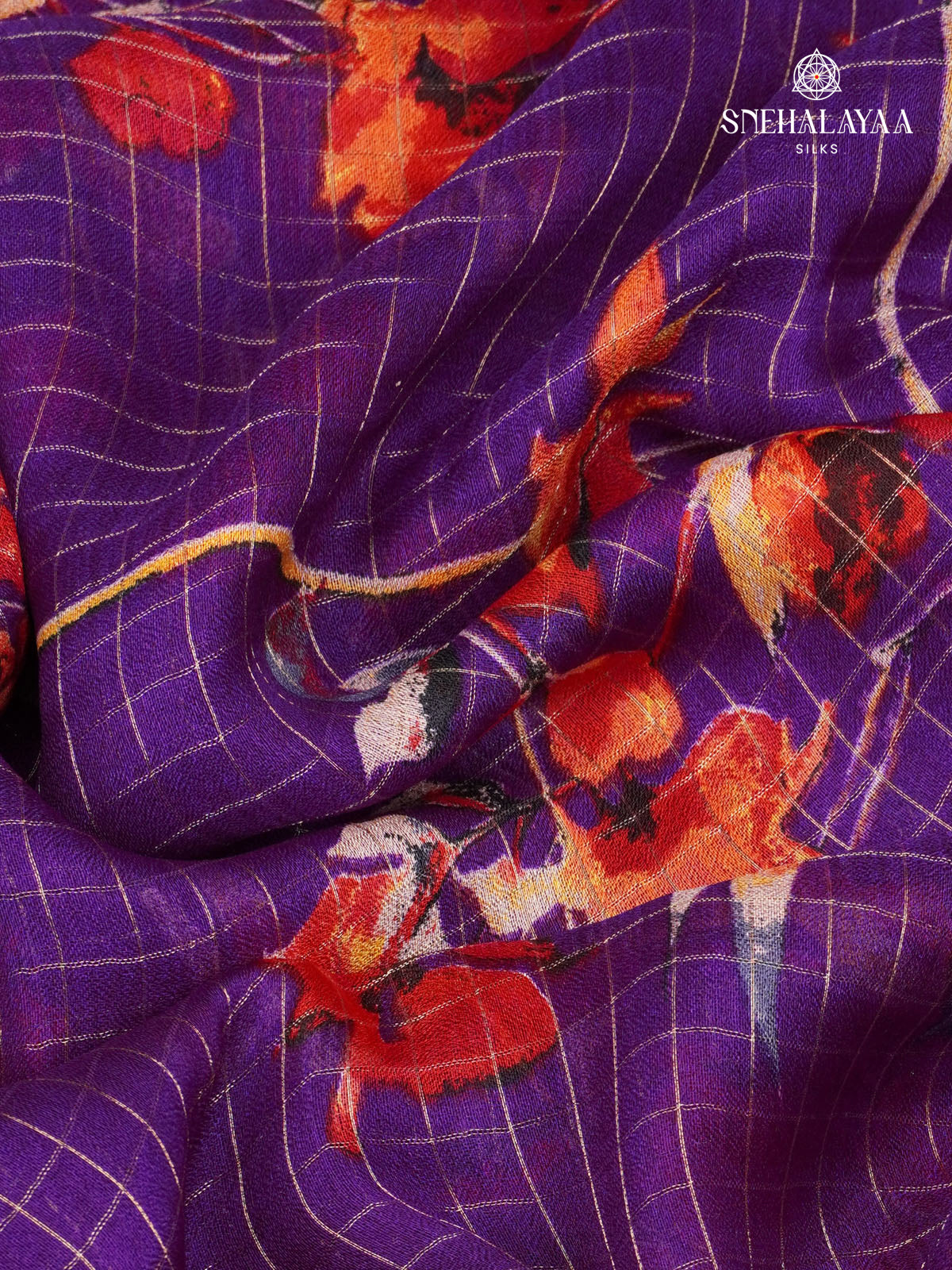 Violet Dola Silk Saree
