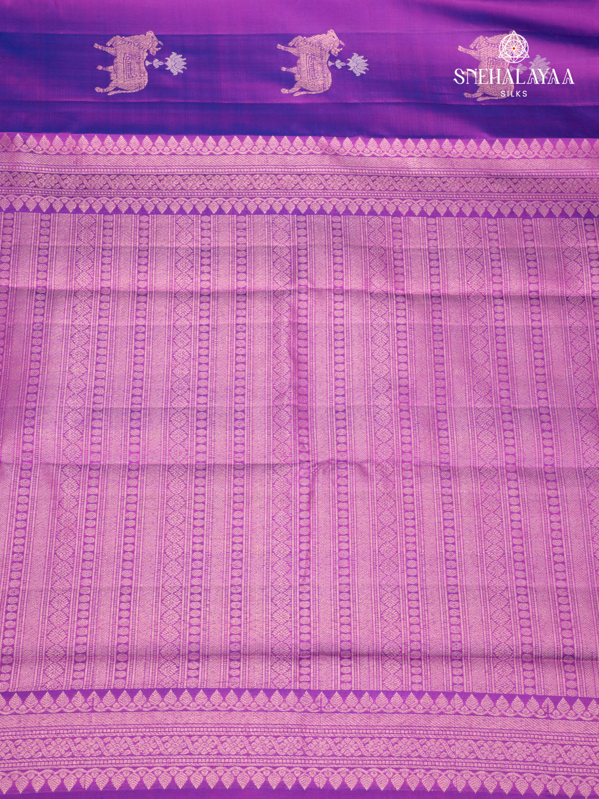 Purple Kanjivaram Silk Saree