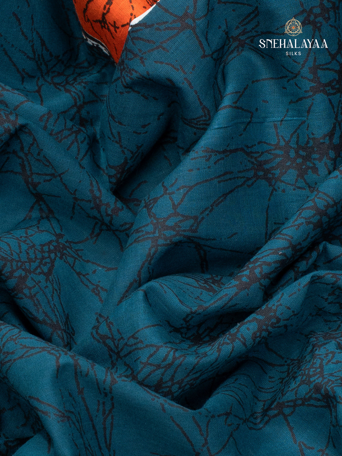 Blue Jaipur Cotton Saree