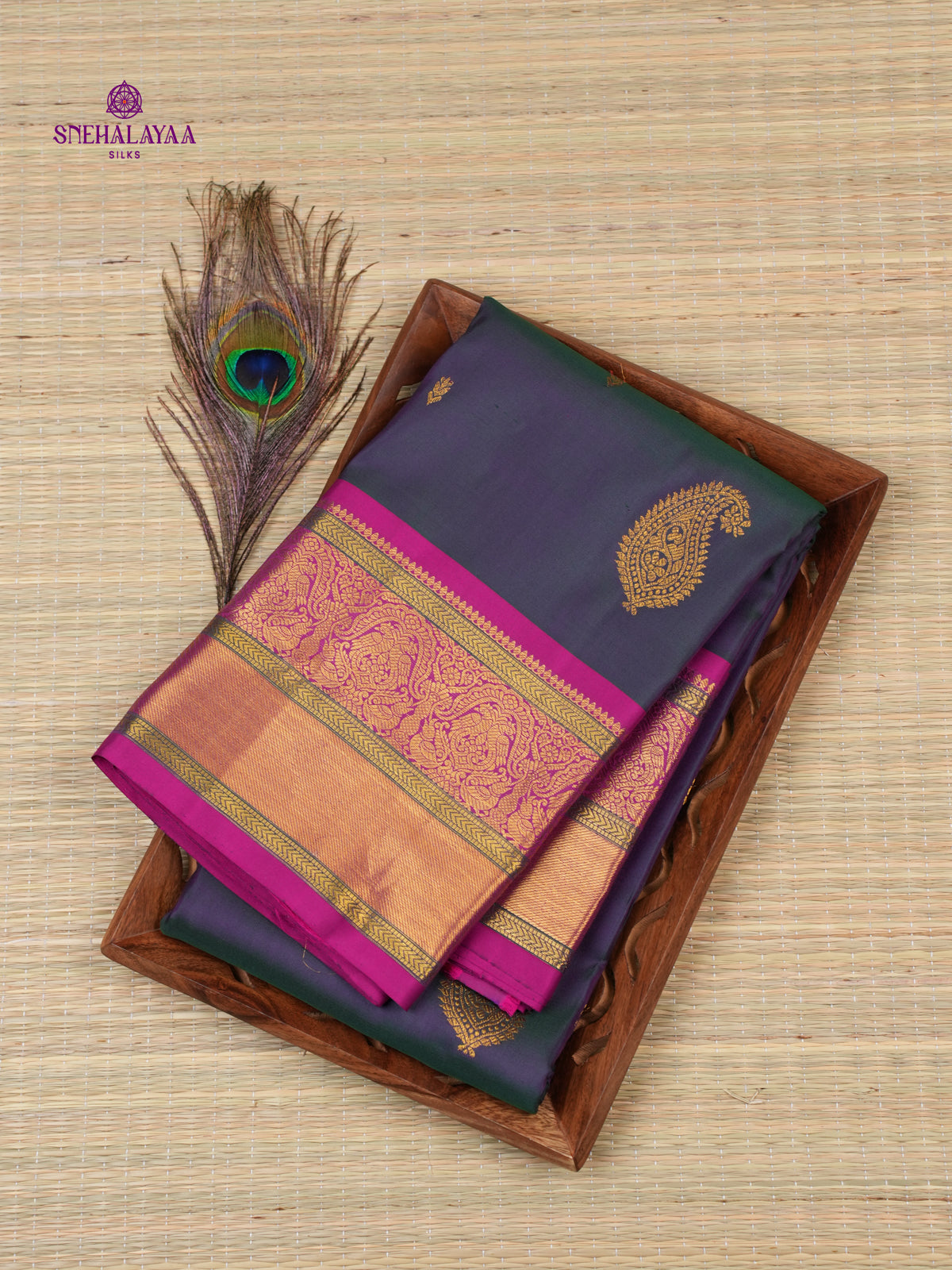 Blue Kanjivaram Silk Saree