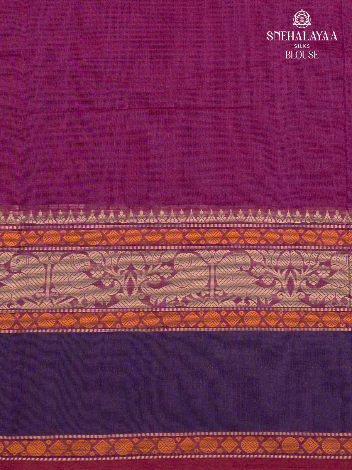 Burgundy Pure Kanchi Cotton Saree