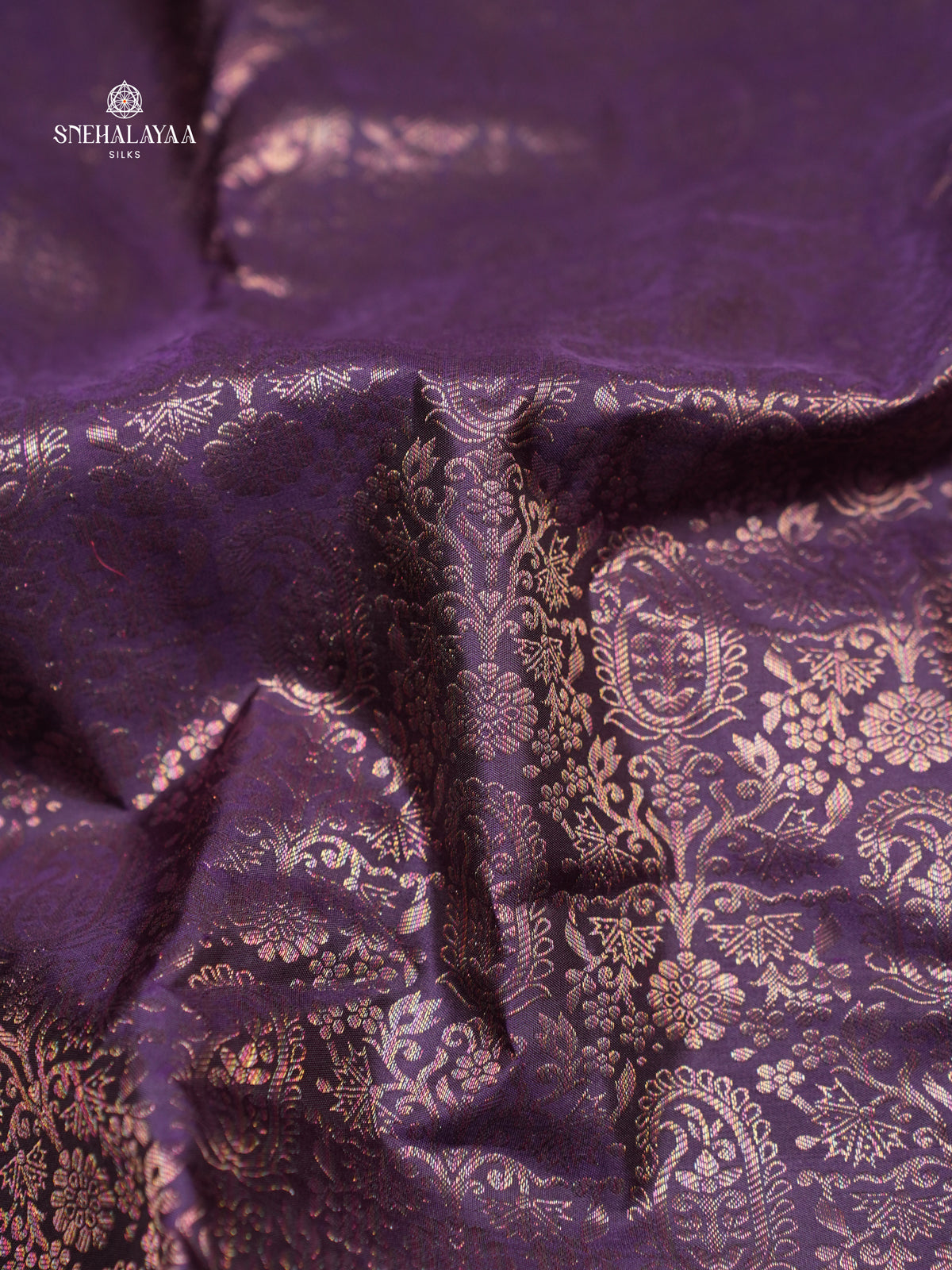 Wine Purple Kanjivaram Silk Saree