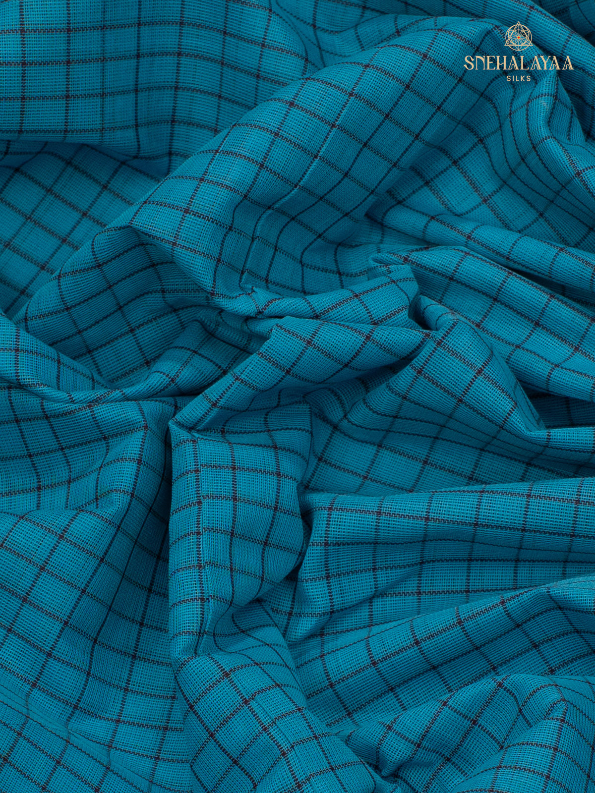 Blue Gadwal Cotton Sare
