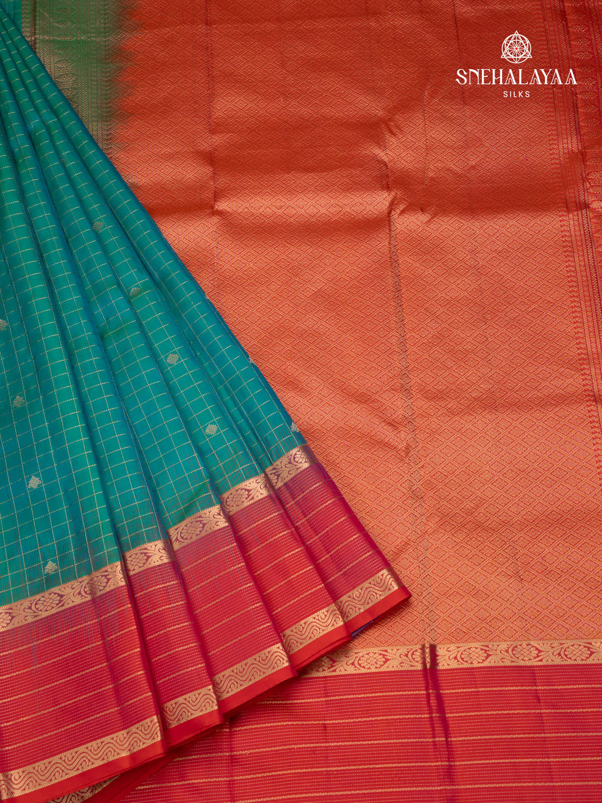 Peacock Green Kanjivaram Silk Saree