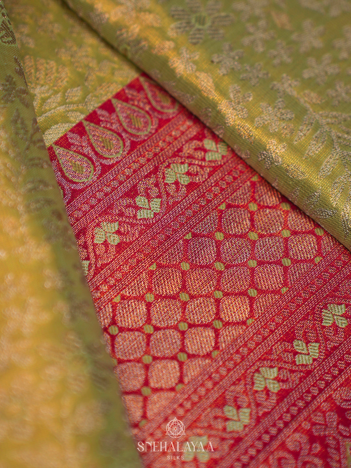 Pale Green Kanjivaram Silk Saree
