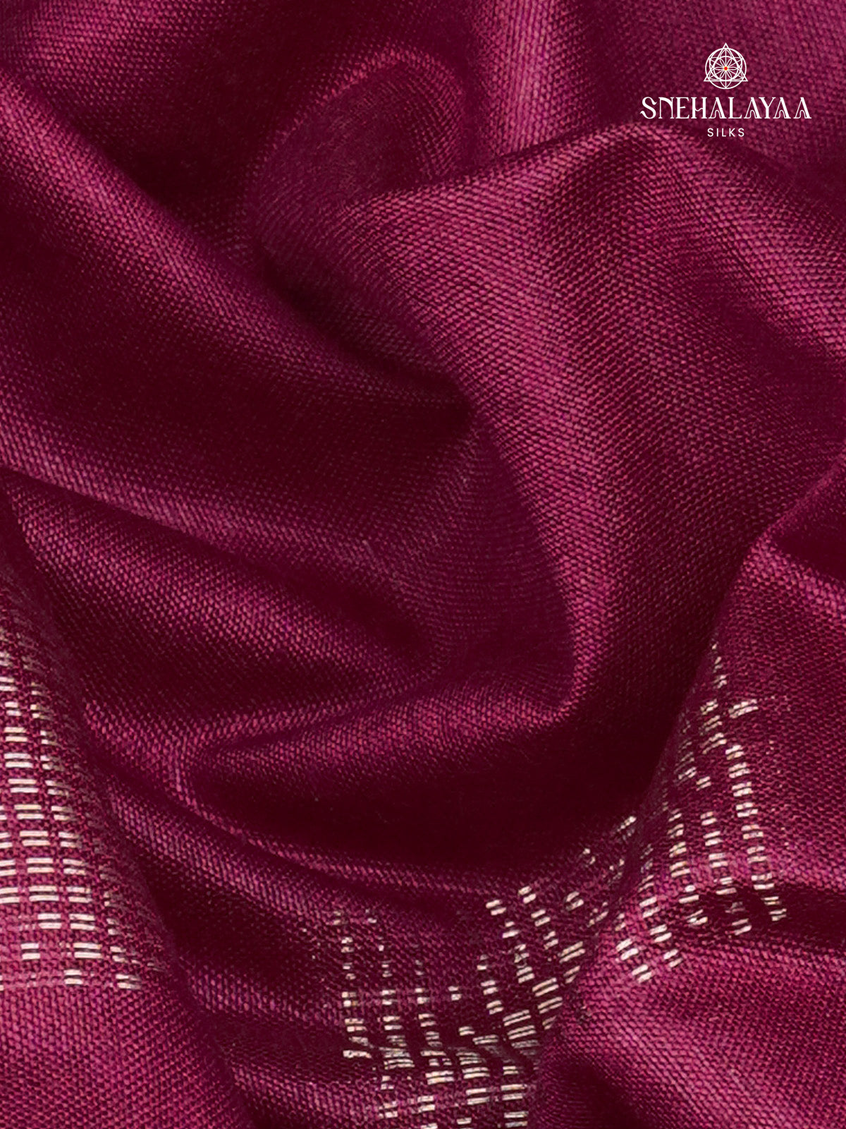 Magenta Bamboo Silk Saree