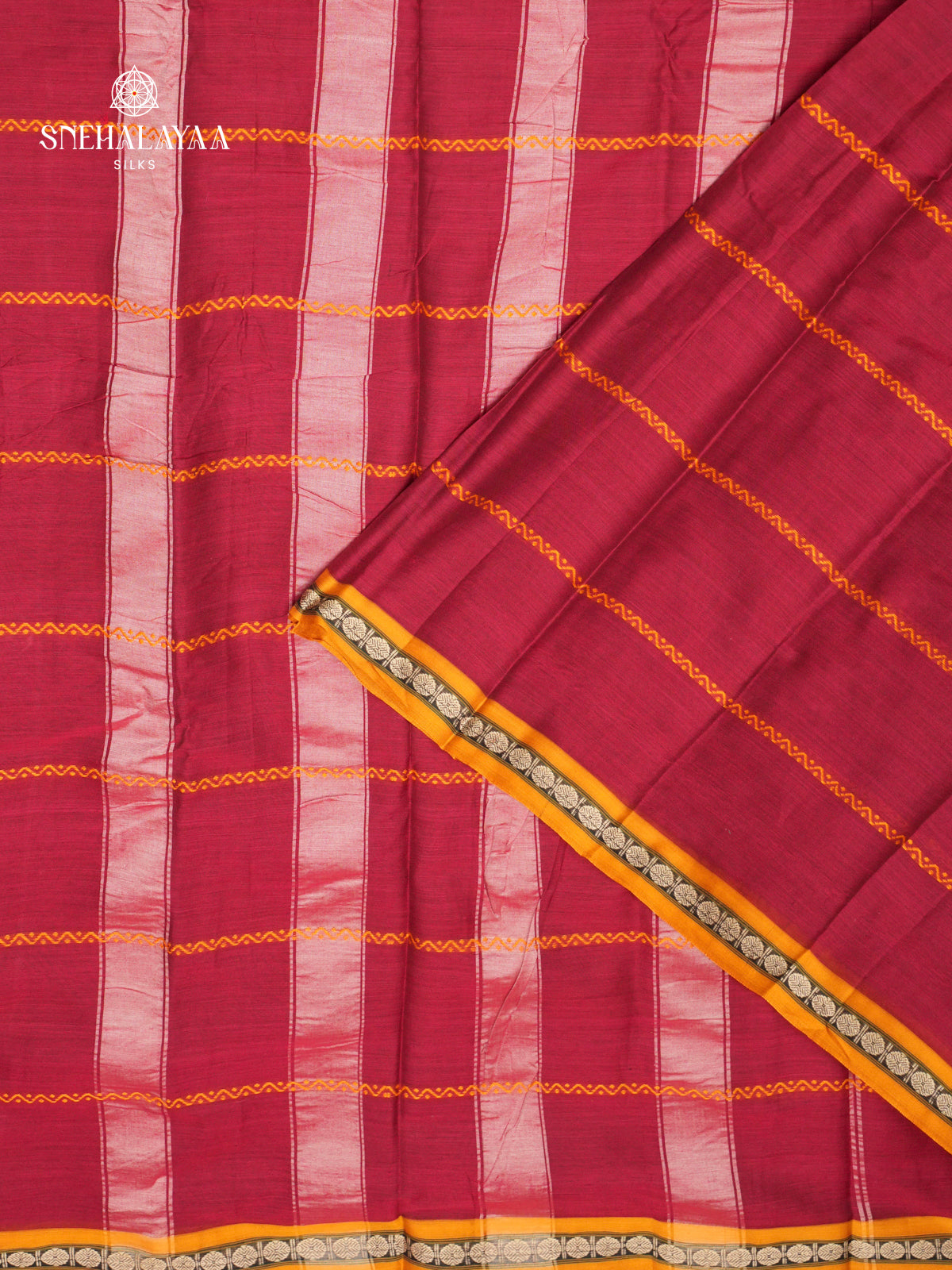 Red Narayanpet Cotton Saree