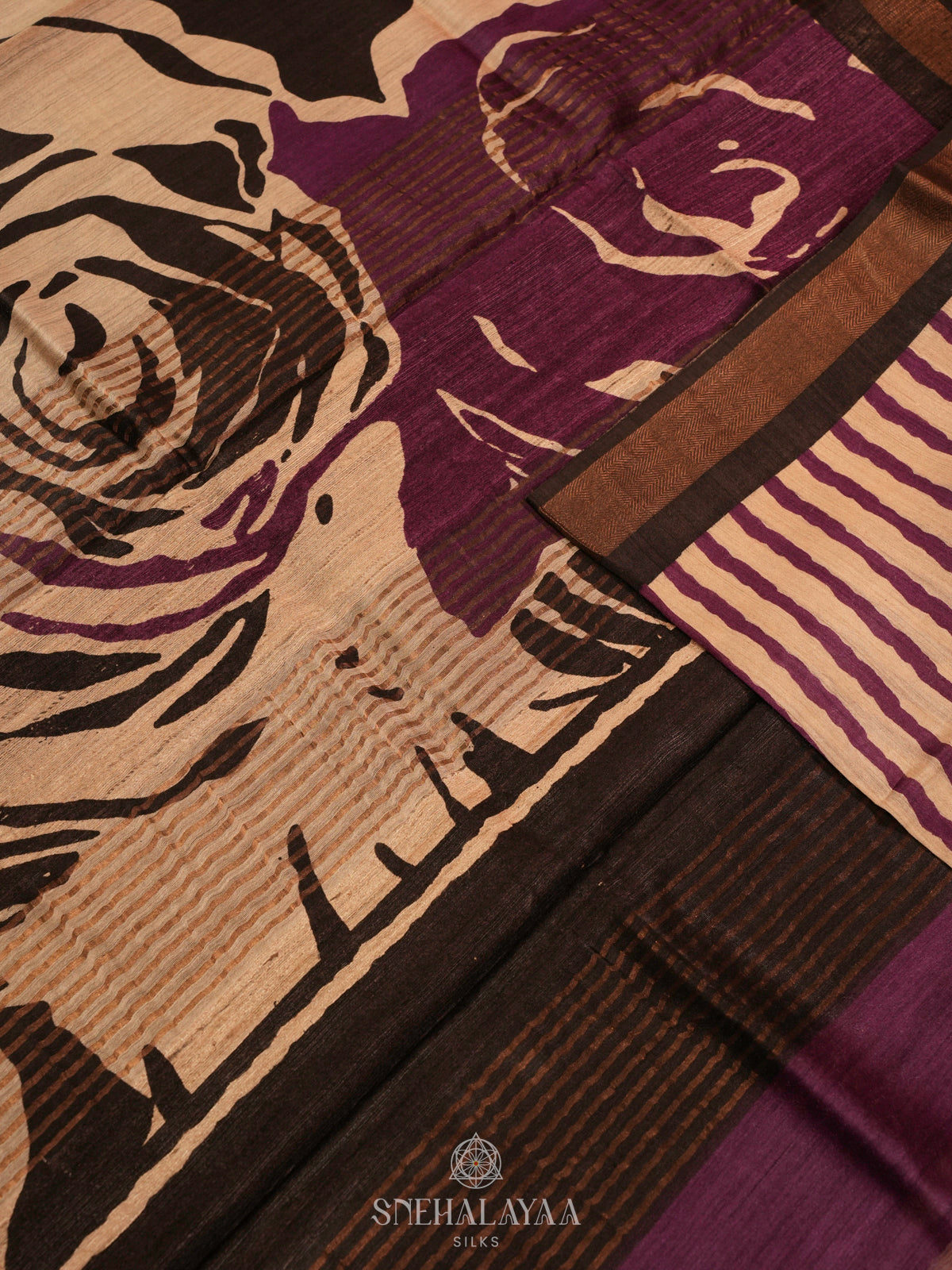 Olive green Chanderi Saree