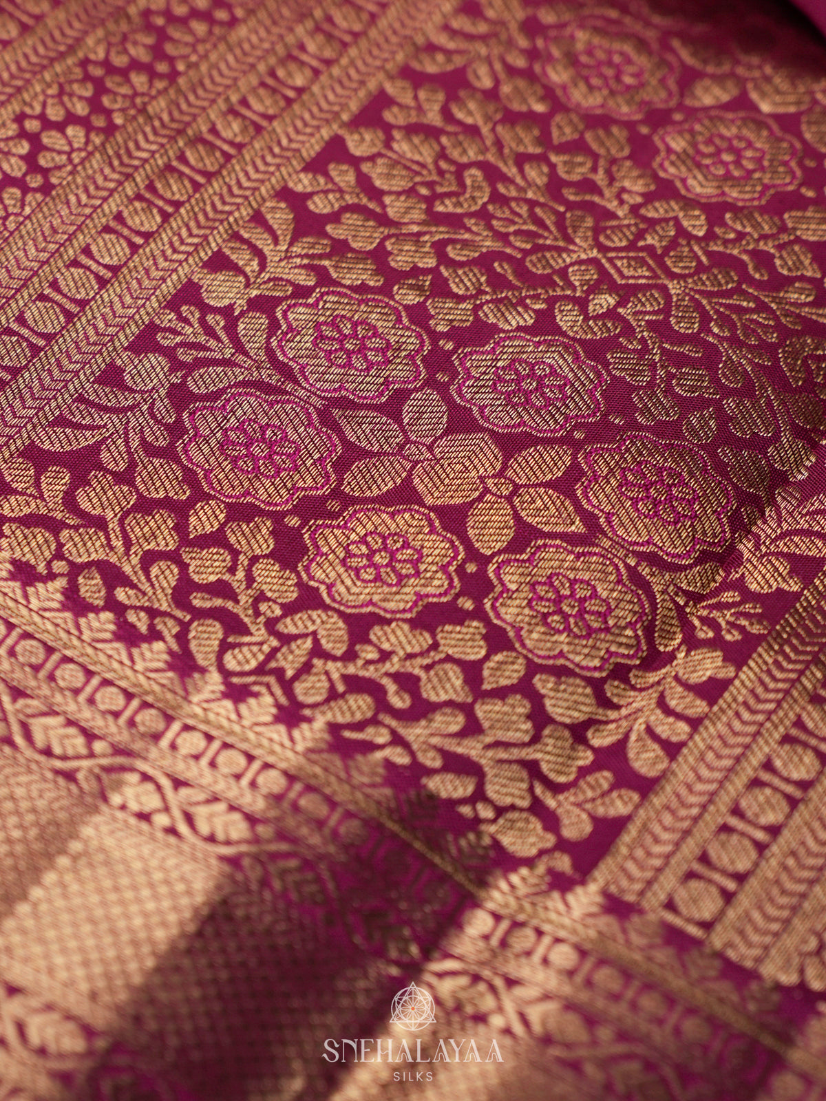 Magenta Kanjivaram Silk Saree