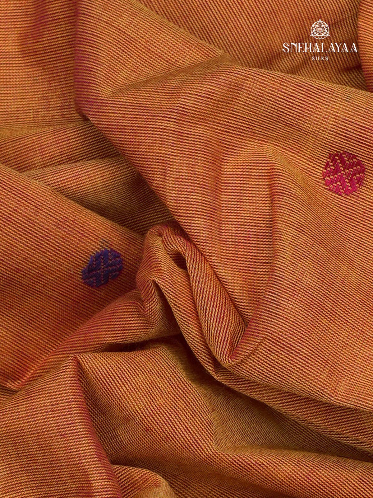 Orange Kanchi Cotton Saree