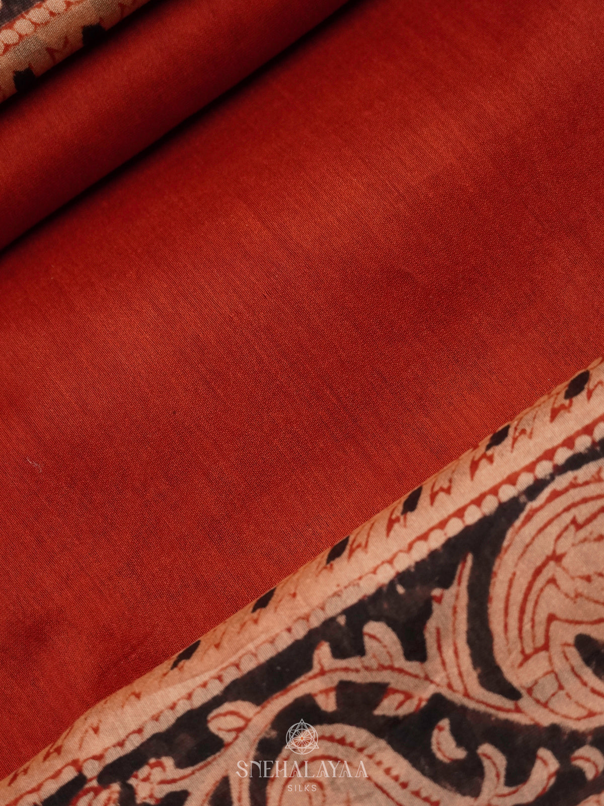 Red Chanderi Saree