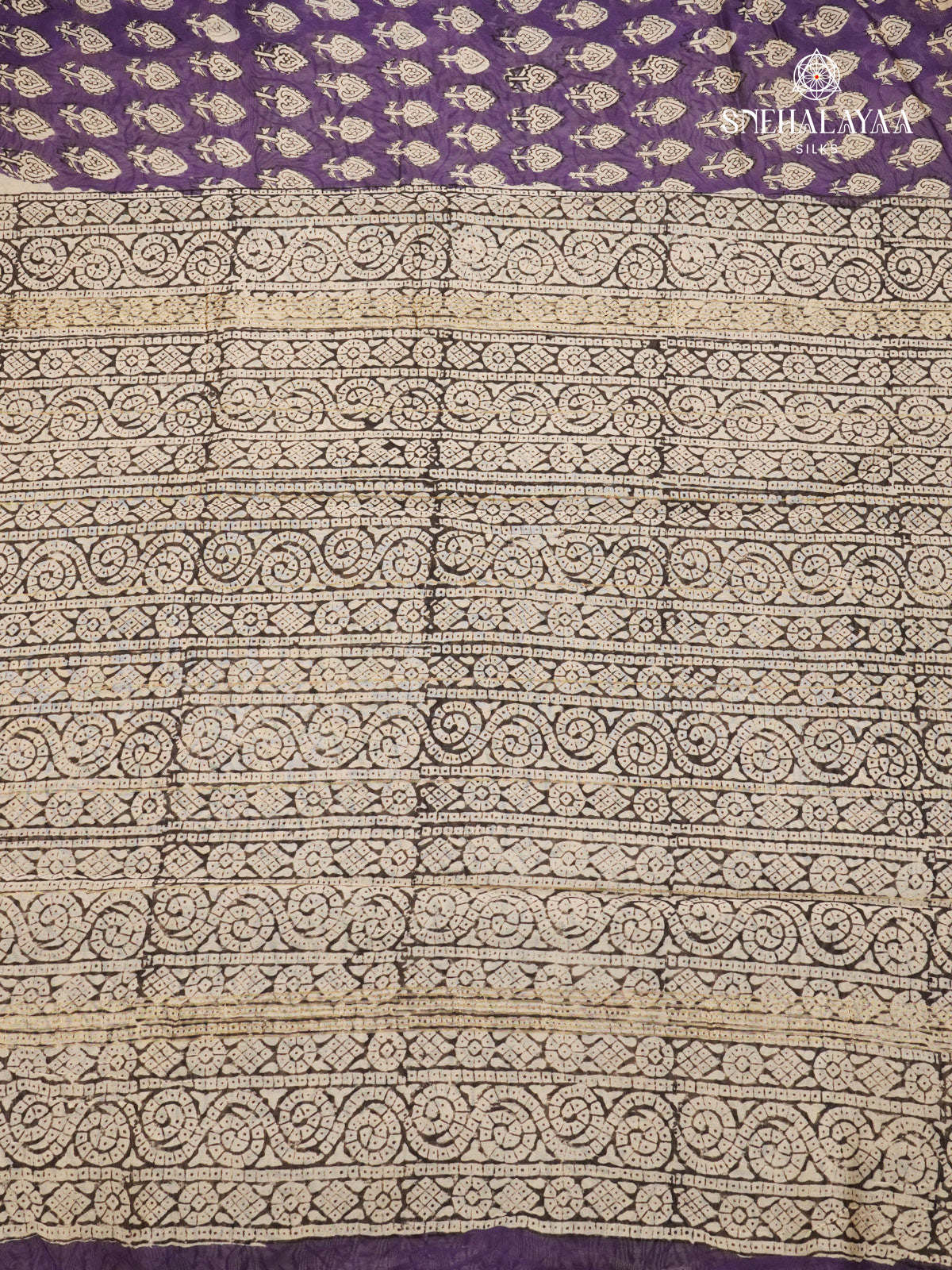Lavender Chanderi Saree