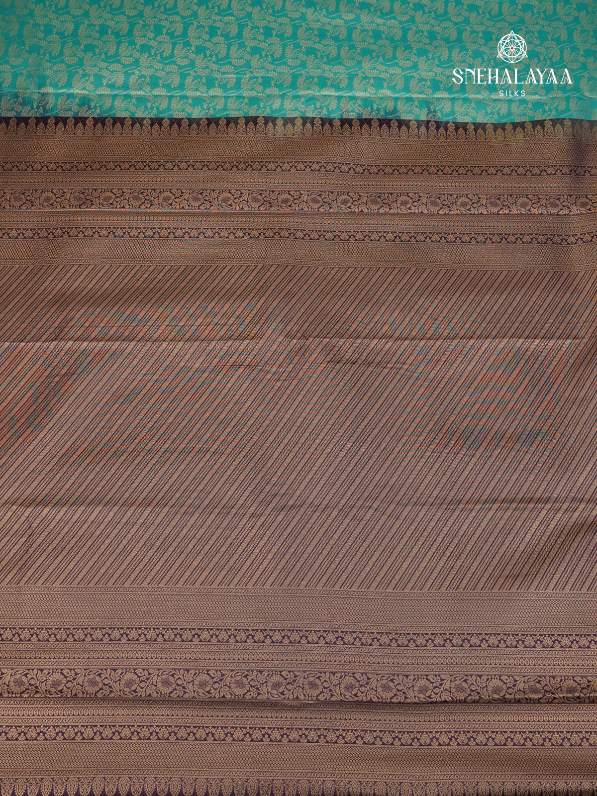 Sky Blue Art Silk Saree