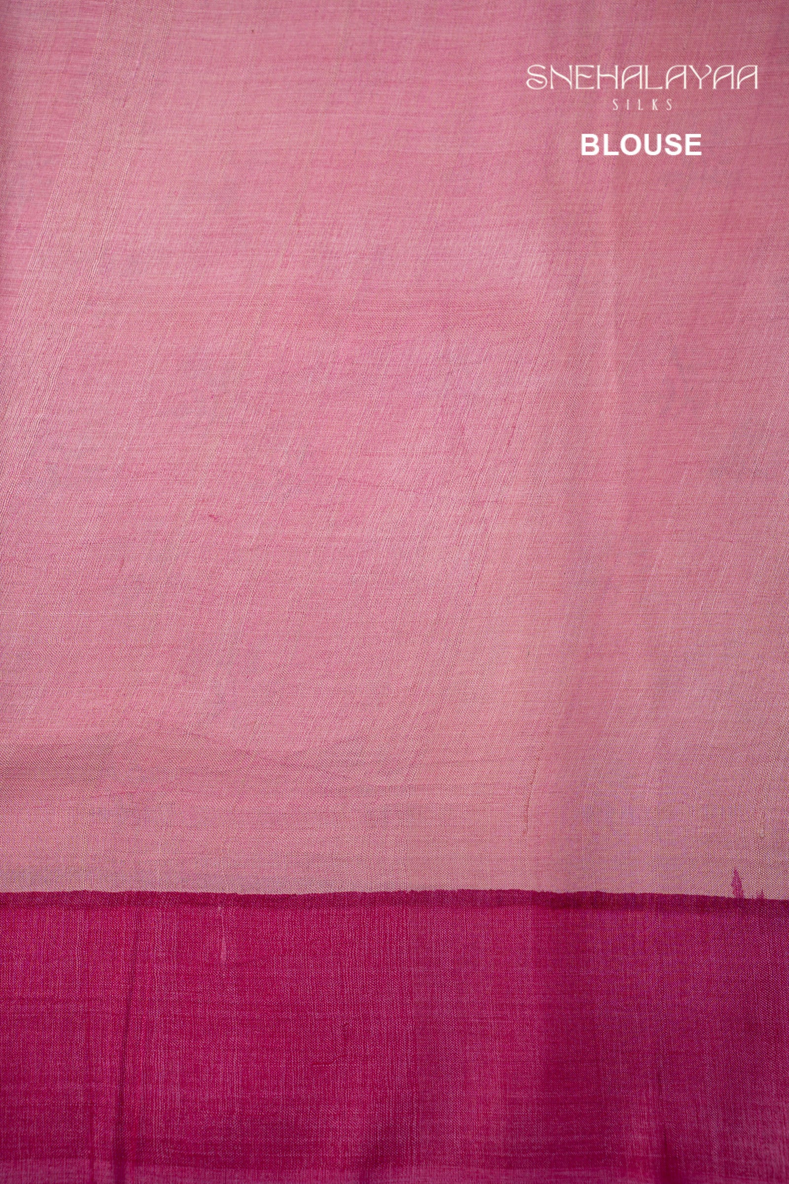 Flamingo Pink Tussar Saree