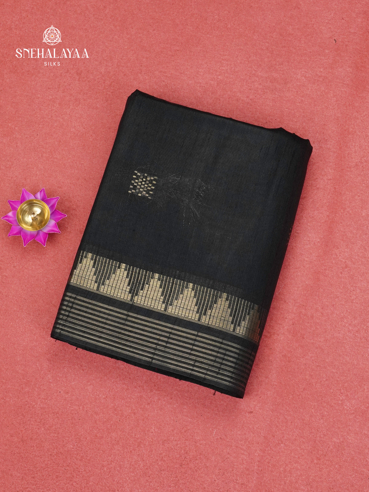 Black Bamboo Silk Saree