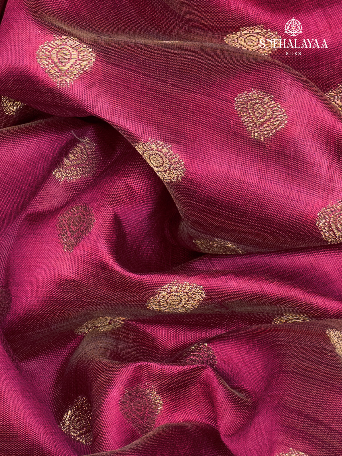 Magenta Raw Silk Saree