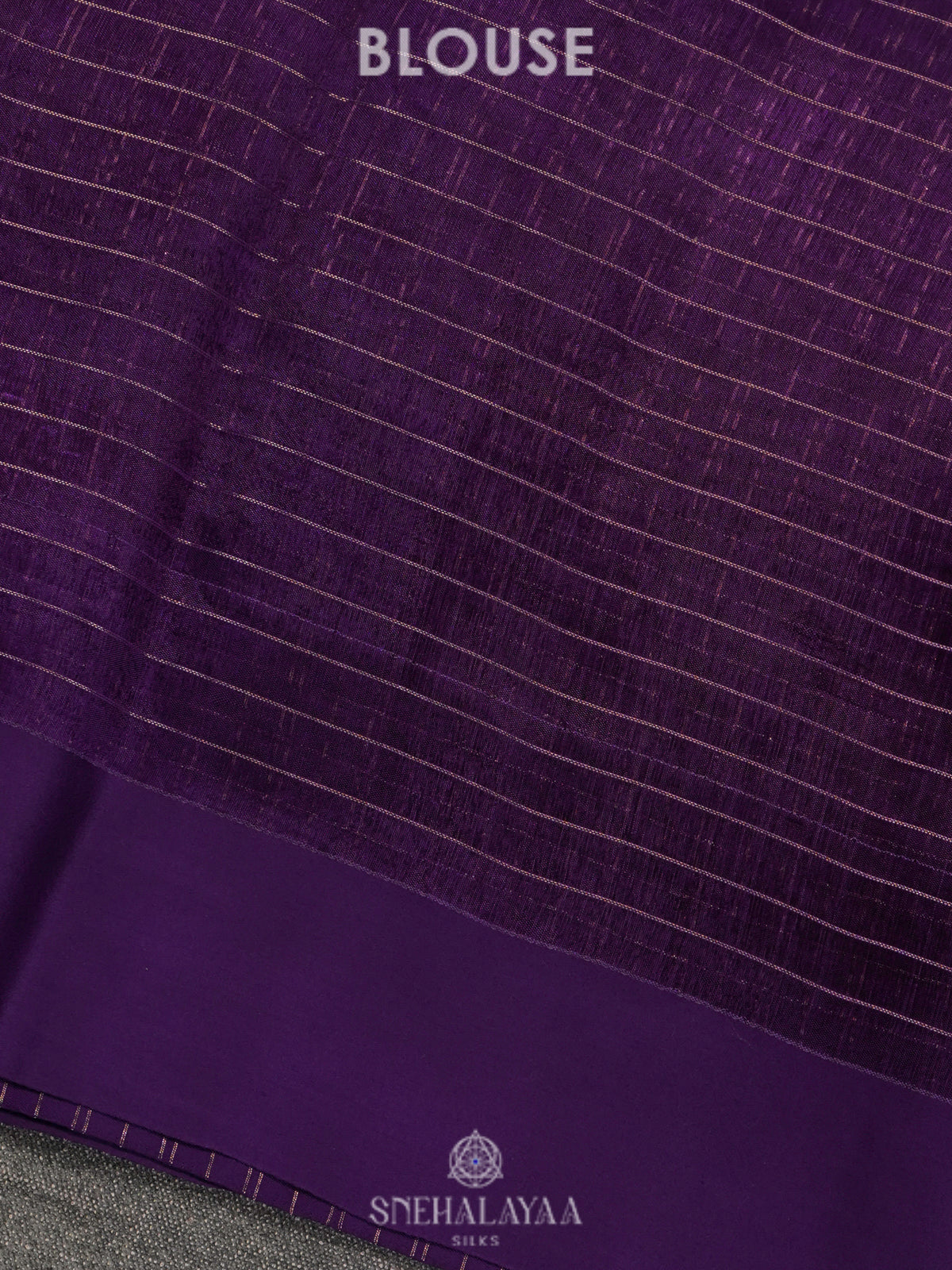 Purple Banaras Kora Silk Saree