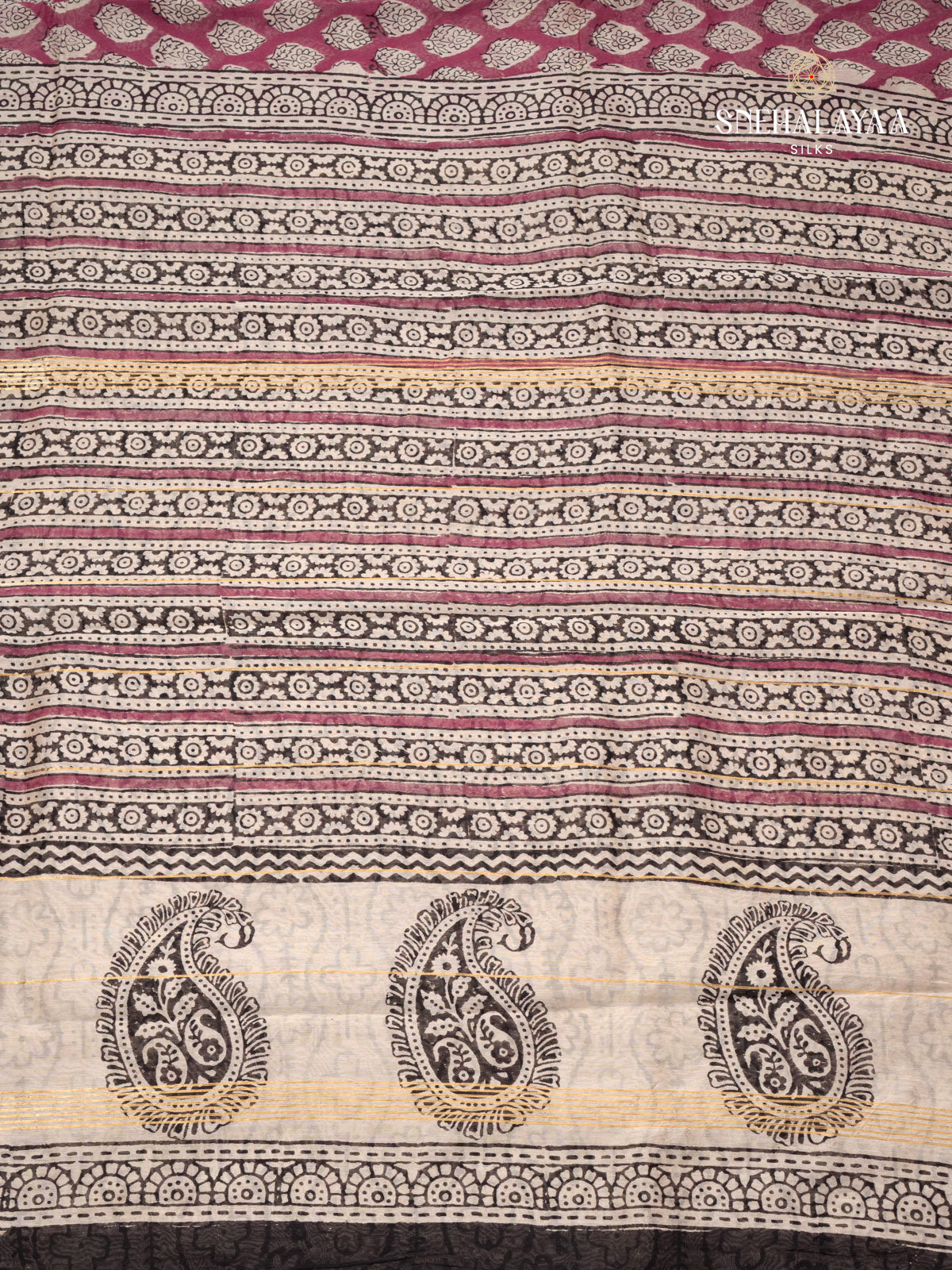 Plum Chanderi Saree