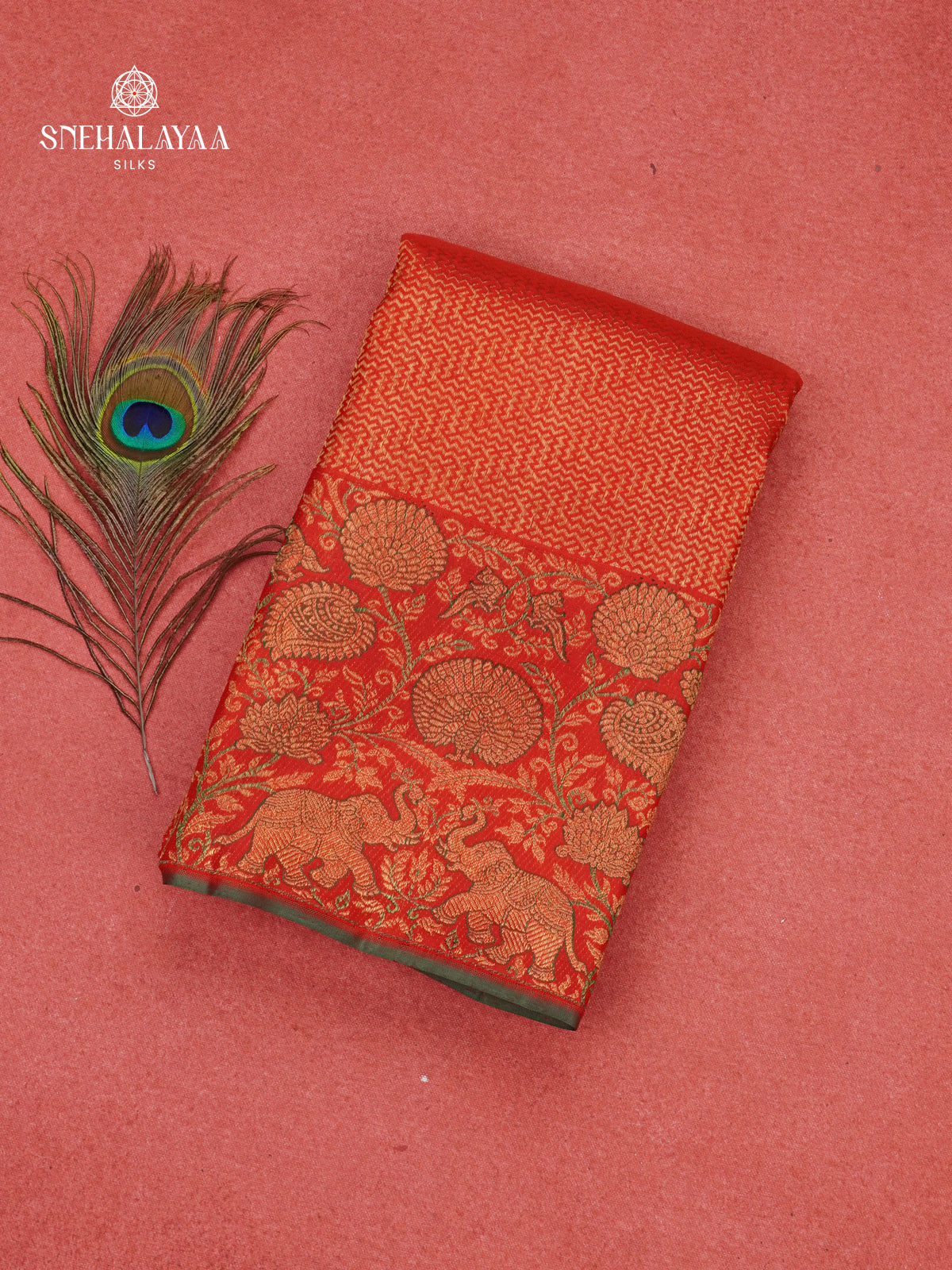 Red Kanjivaram Silk Saree