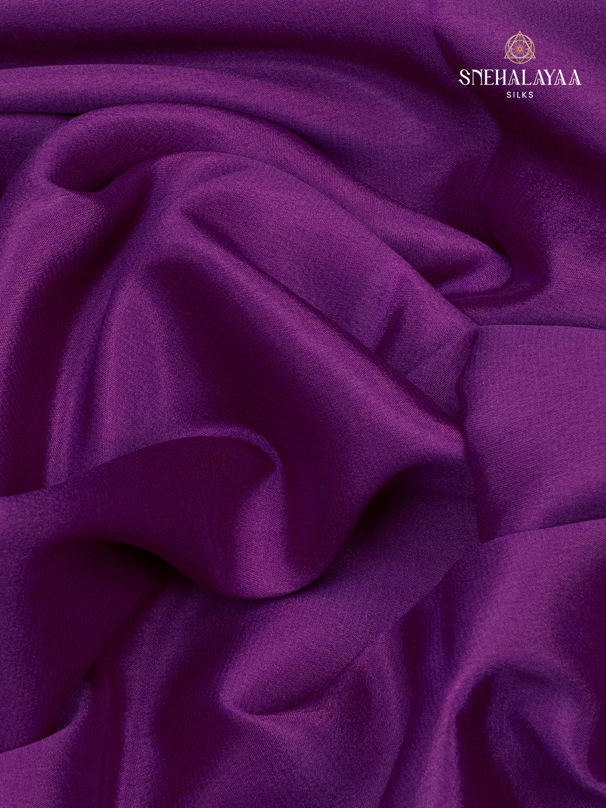 Purple Mysore Crepe Silk Saree
