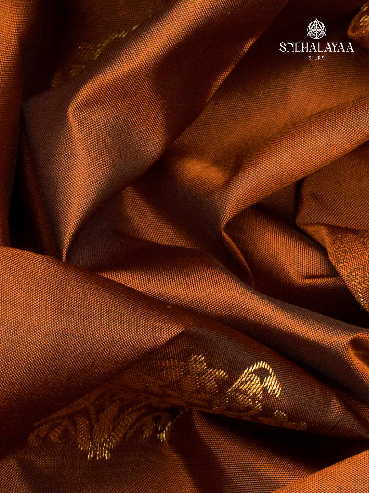 Brown Kanjivaram Silk Saree