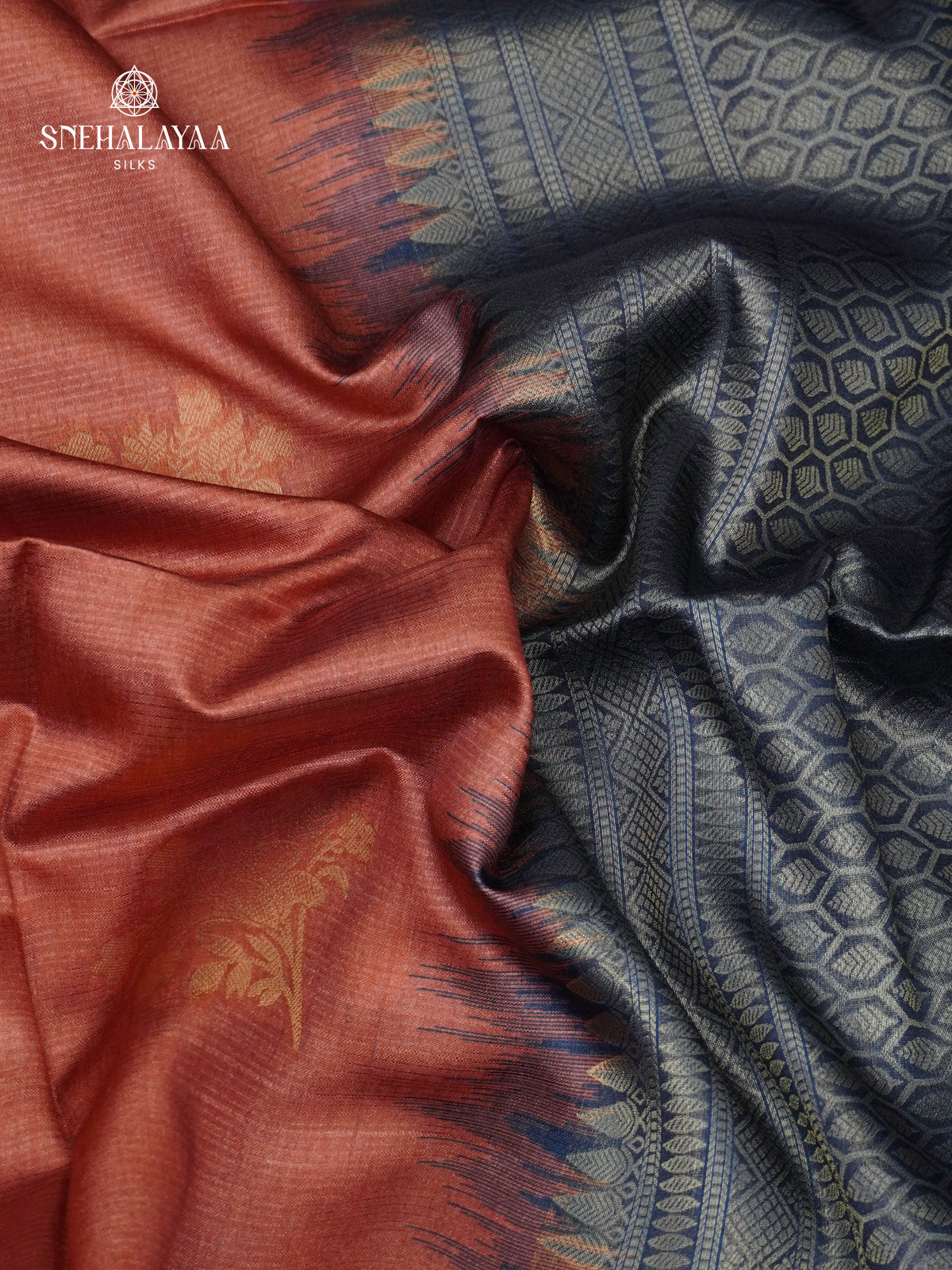 Pale Orange Jute Saree