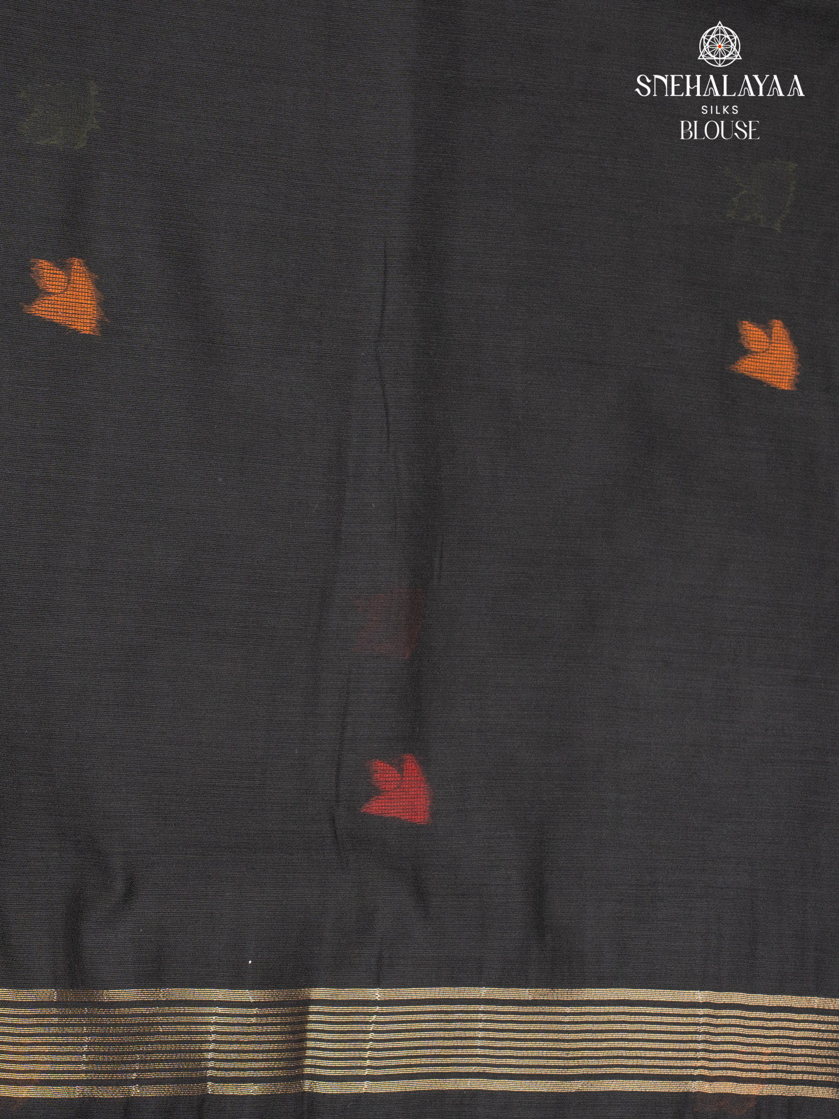 Black Munga Cotton Saree