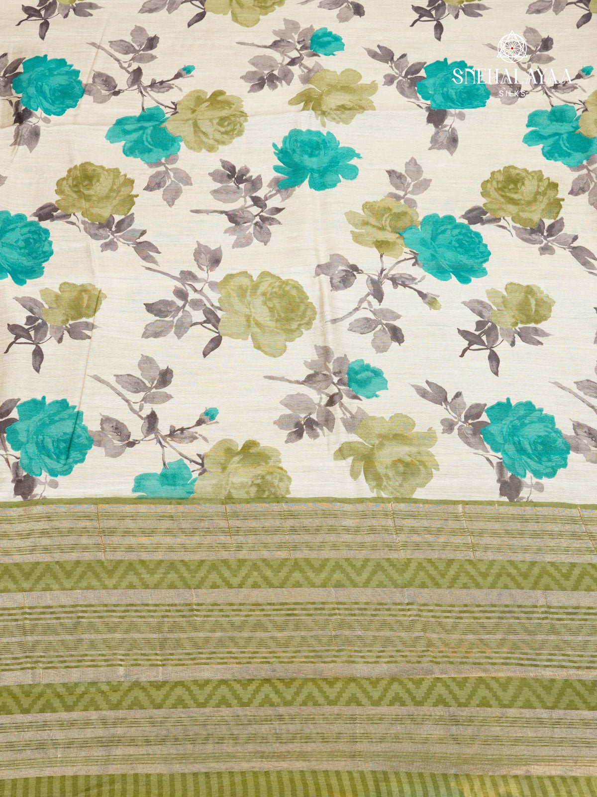 Off White Chanderi Saree