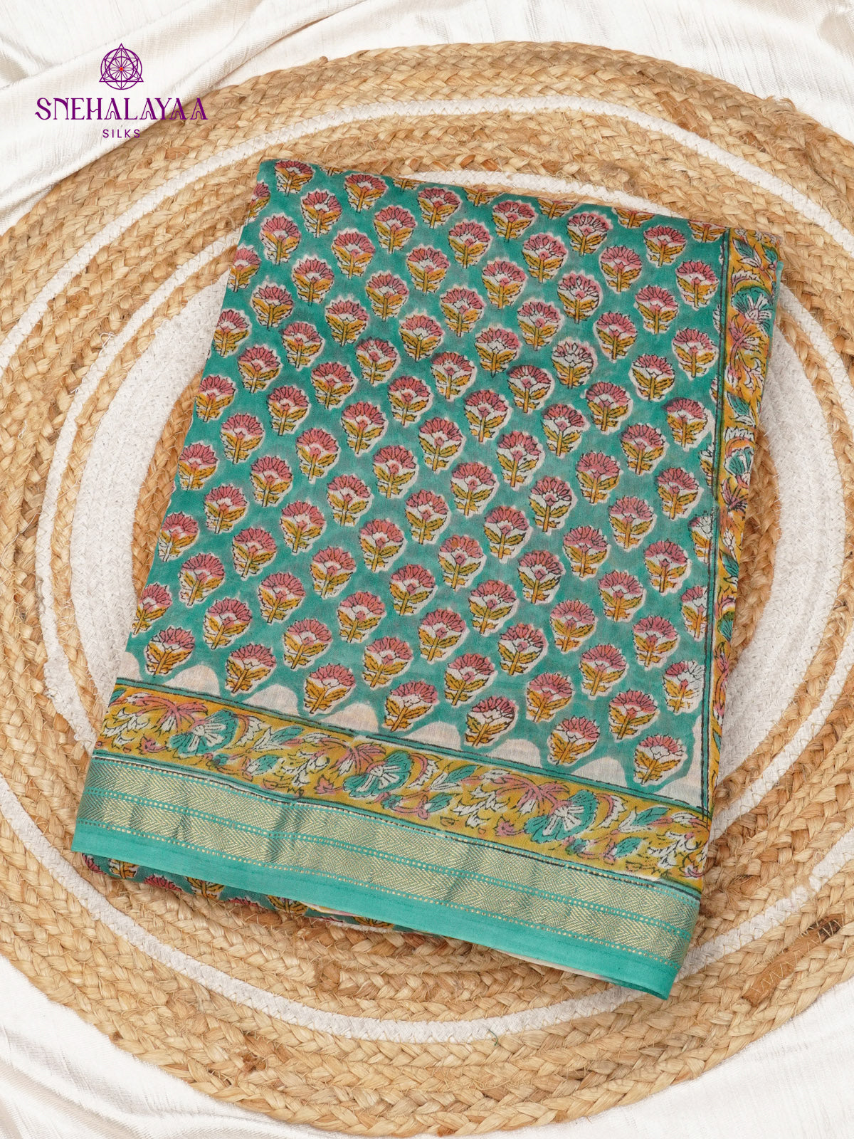 Pale Green Chanderi Saree