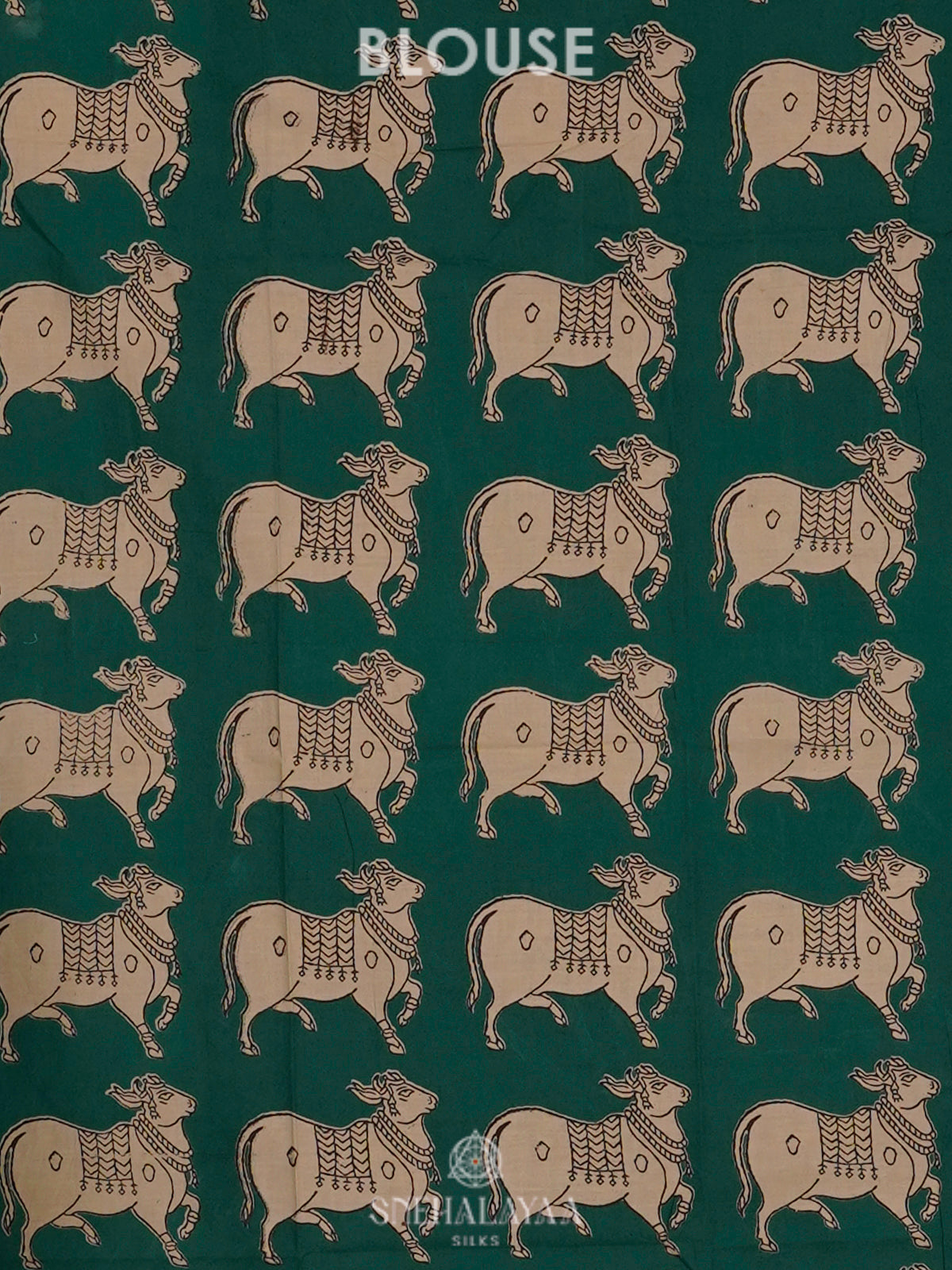 Cream Printed Cotton Saree