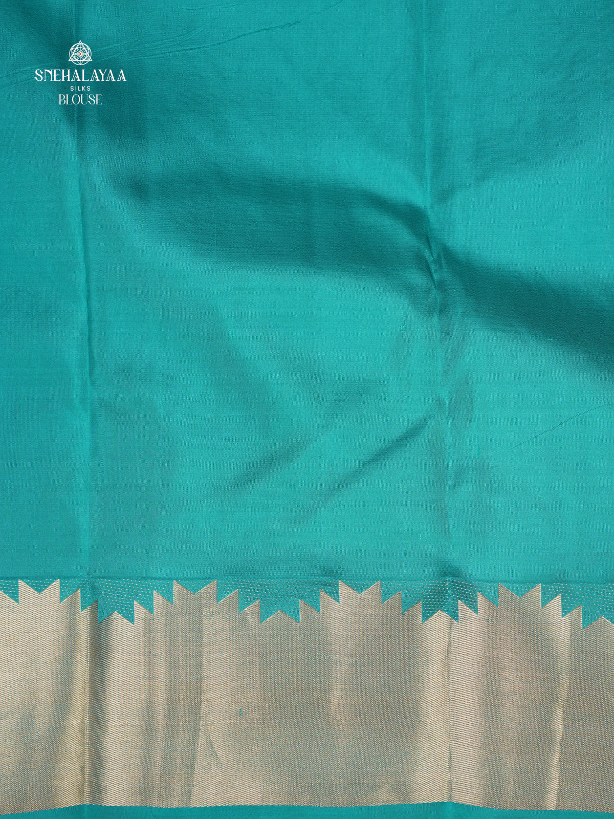 Peacock Blue Kanjivaram Silk Saree