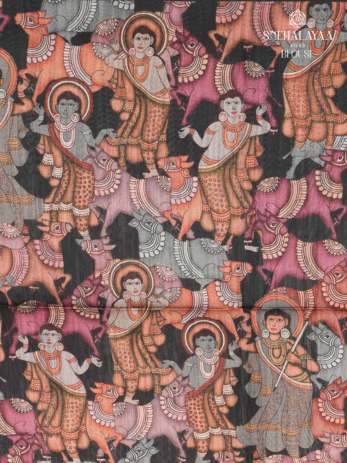 Grey Kalamkari Tussar Saree