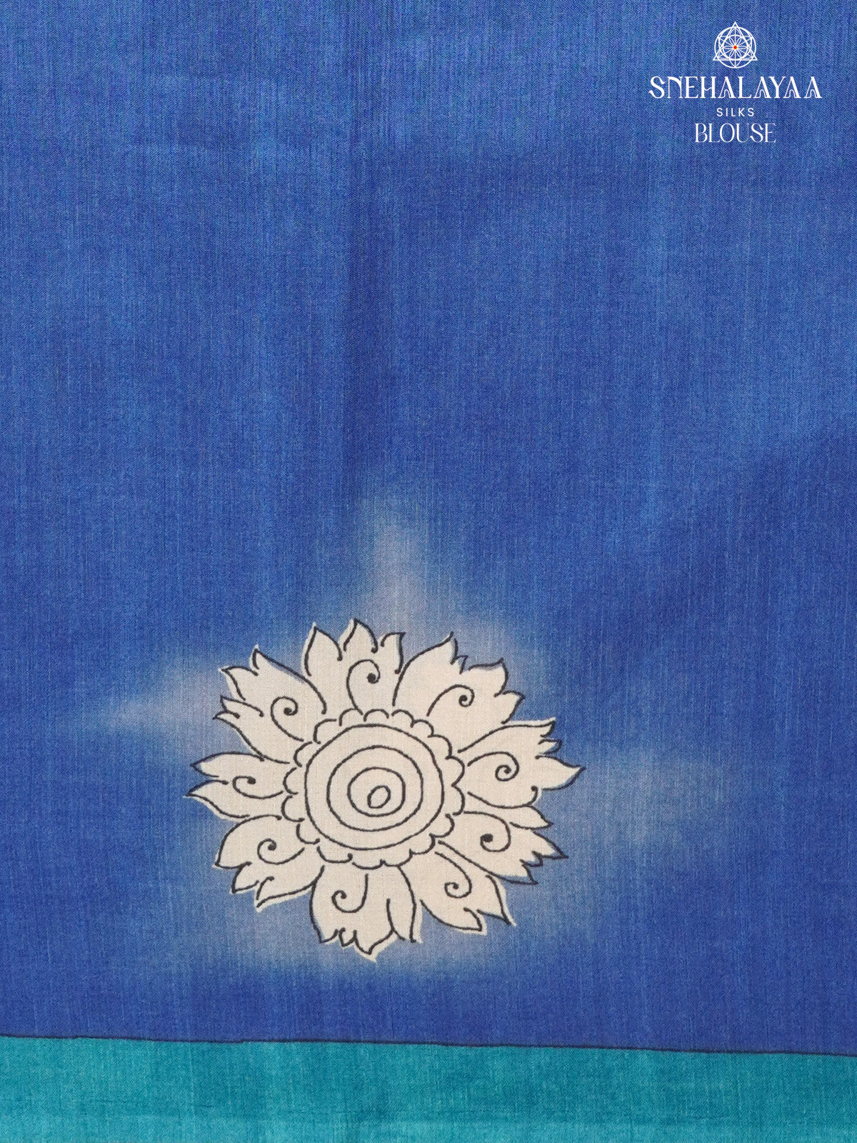 Sky Blue Tussar Saree