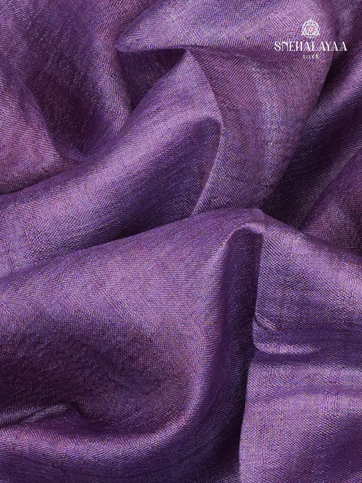 Lavender Pure Tussar Silk Saree