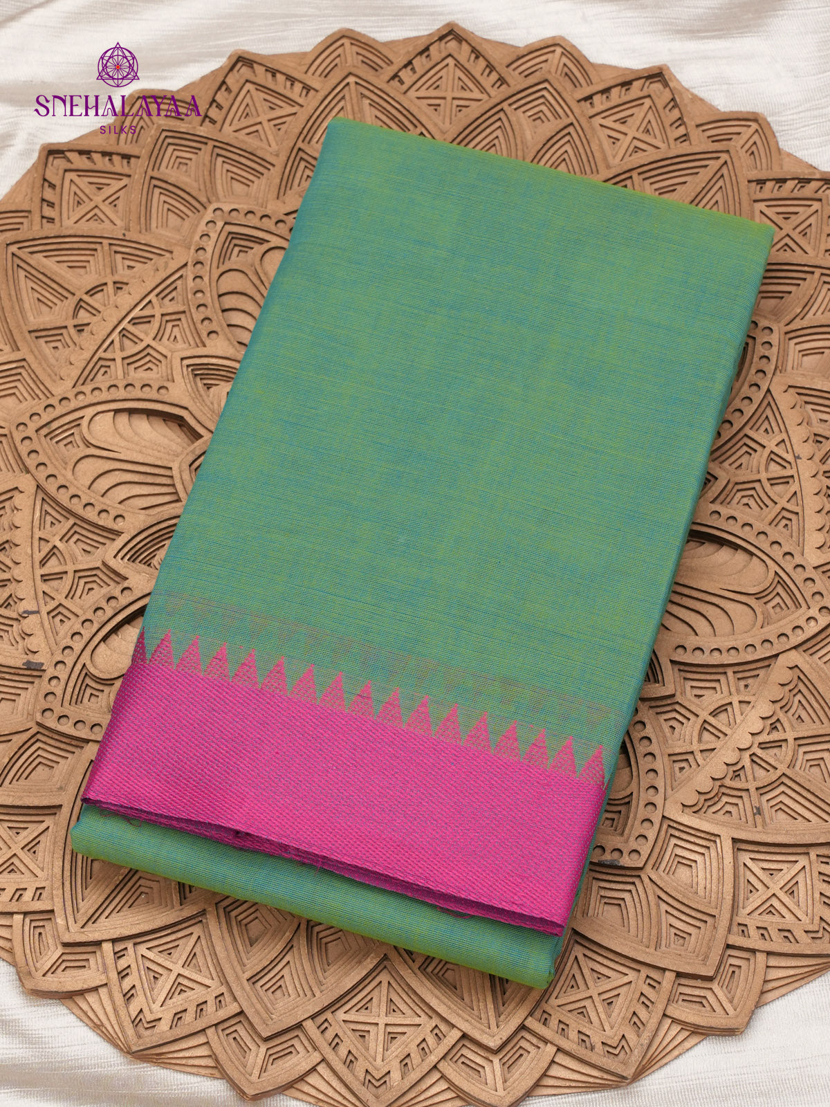 Green Kanchi Cotton Saree