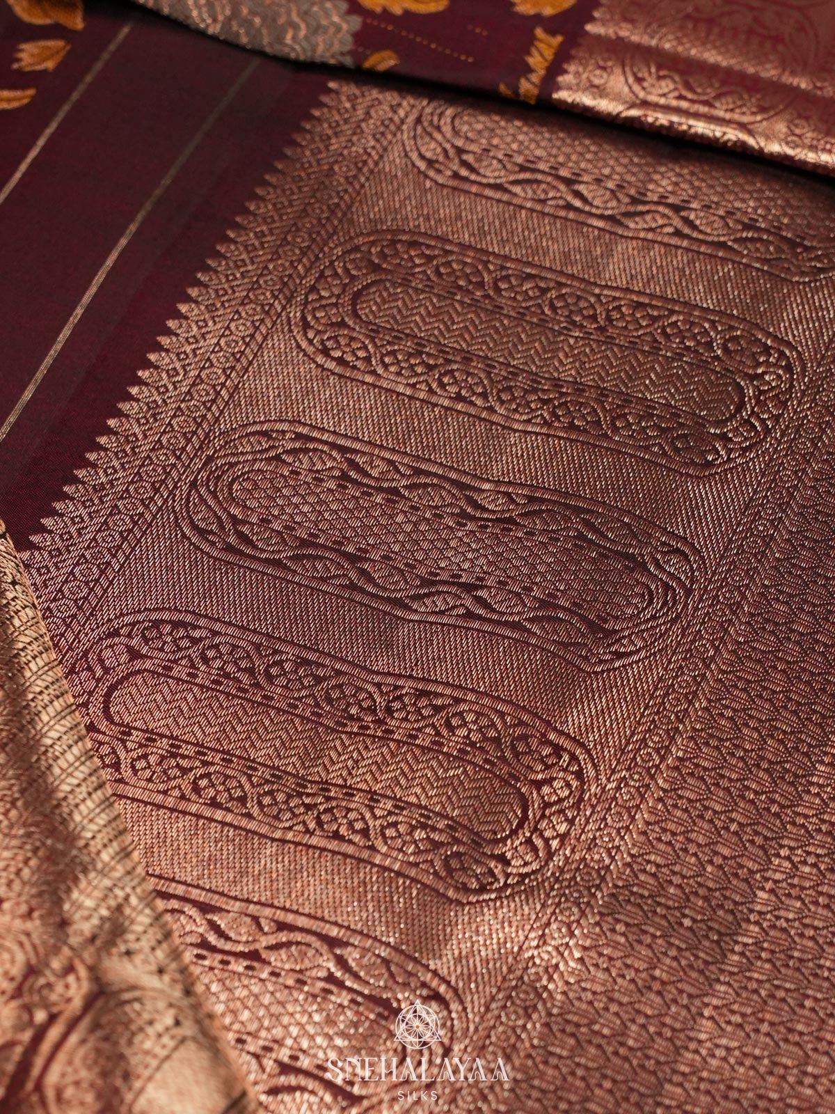 Brown Kanjivaram Silk Saree