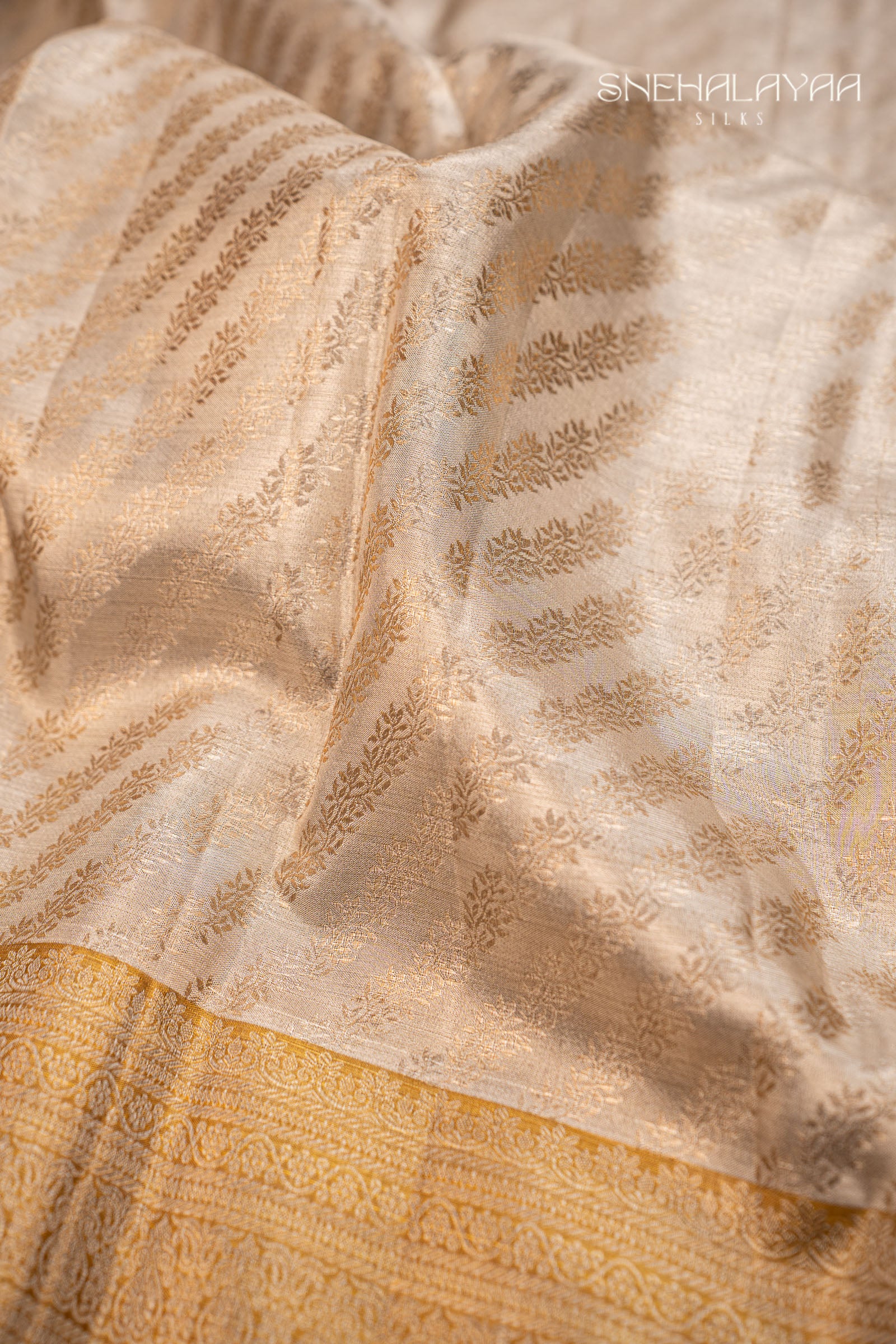 Silver Kancheevaram Silk Saree