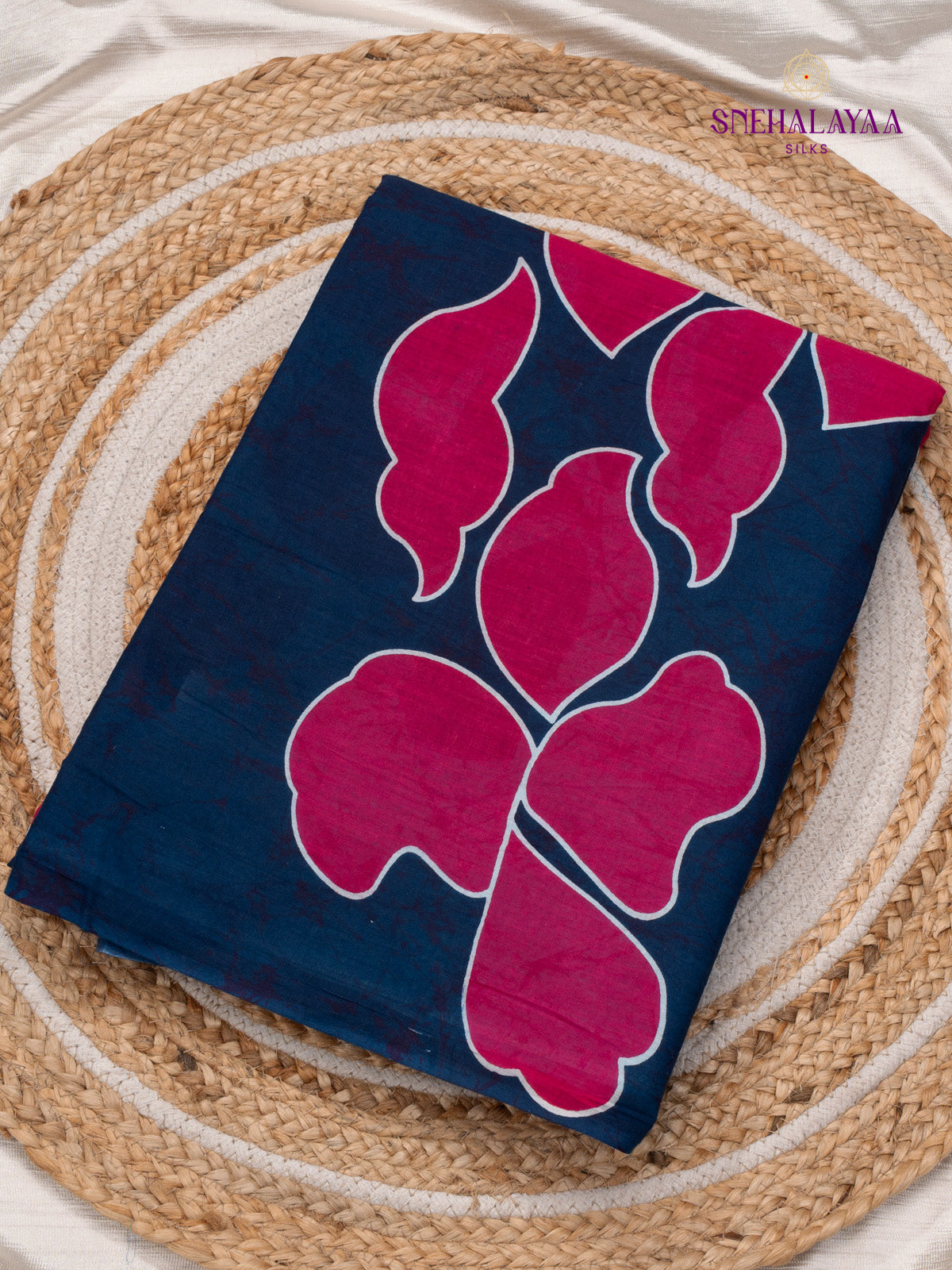 Blue Jaipur Cotton Saree