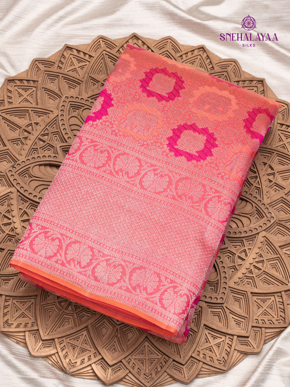 Pink Kanjivaram Silk Saree