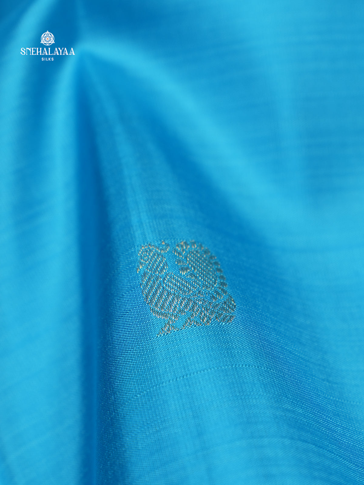 Sky Blue Kanjivaram Silk Saree