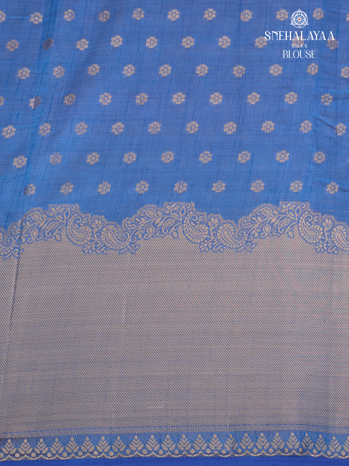 Blue Raw Silk Saree