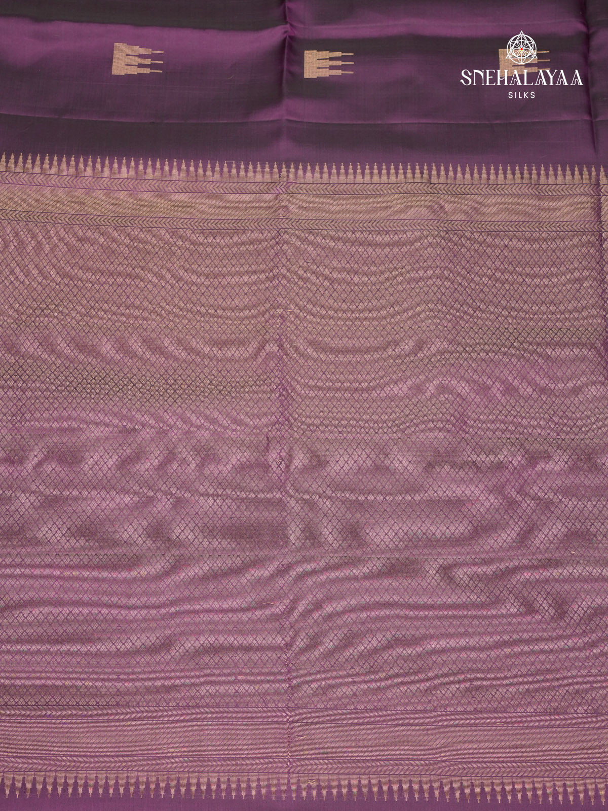 Purple Kanjivaram Soft Silk Saree