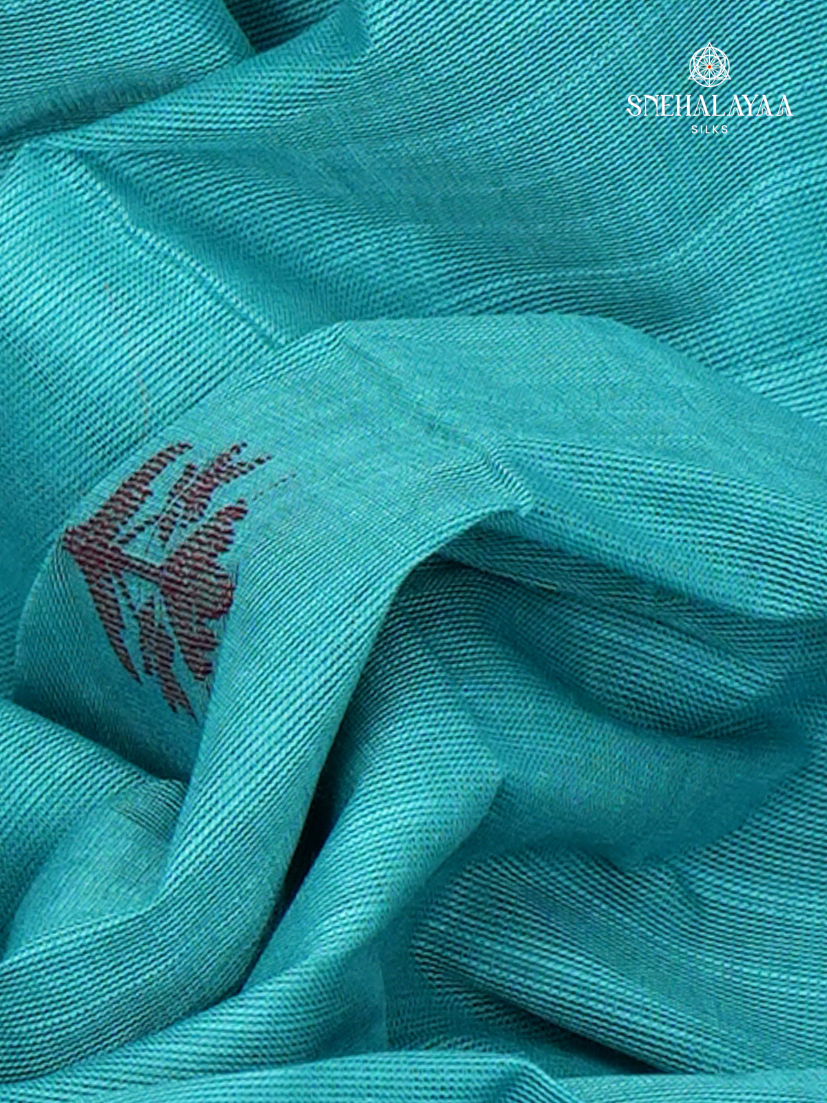 Sky Blue Handloom Cotton Saree