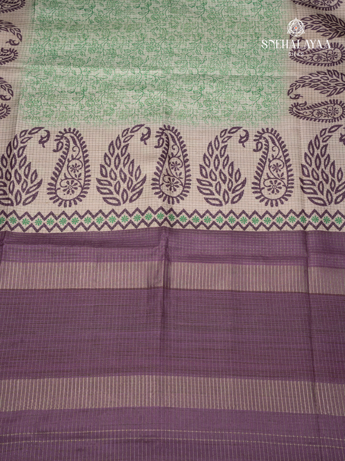 Green Tussar Saree